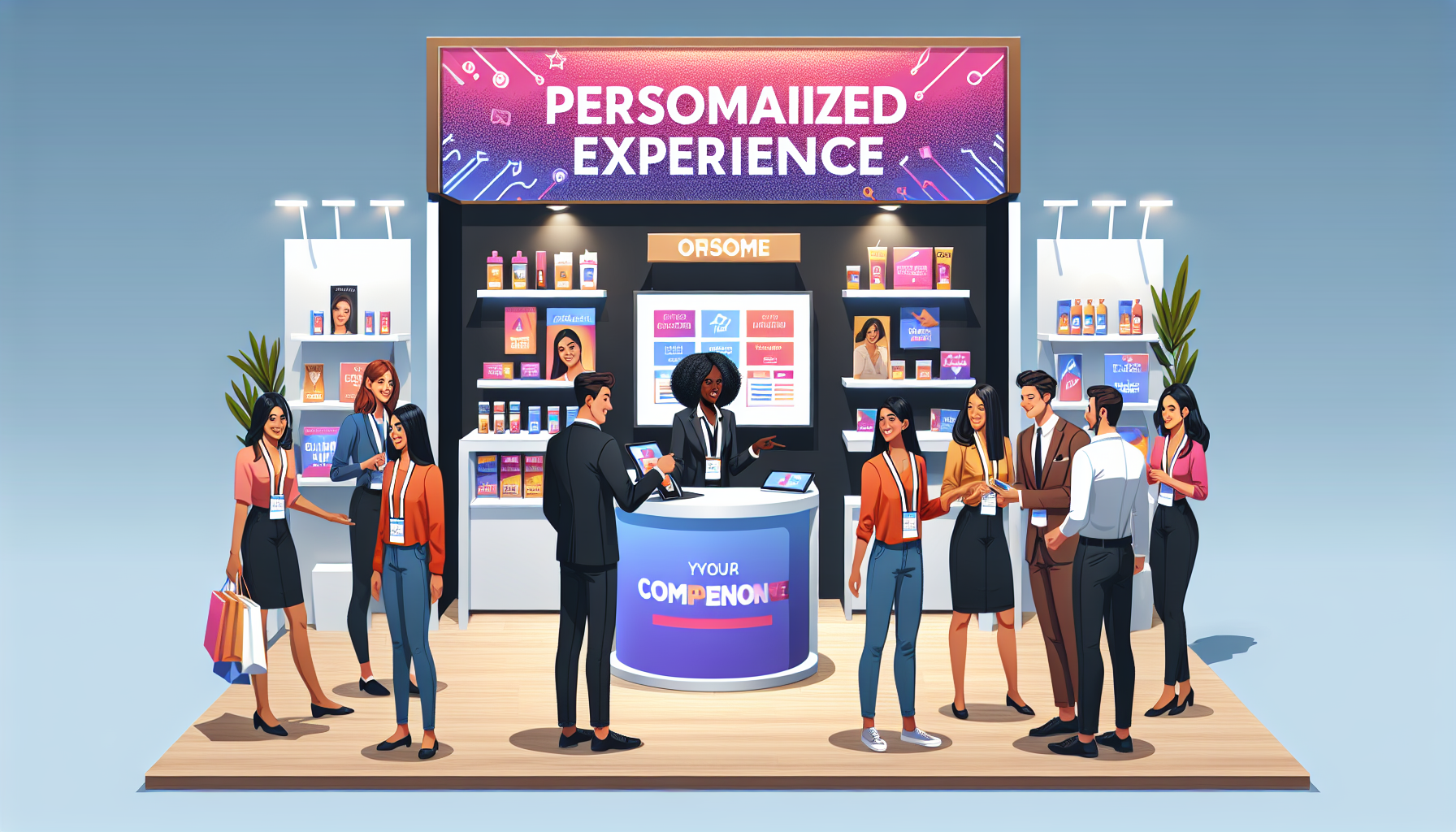 Personalized Experiences at Trade Show Booth 