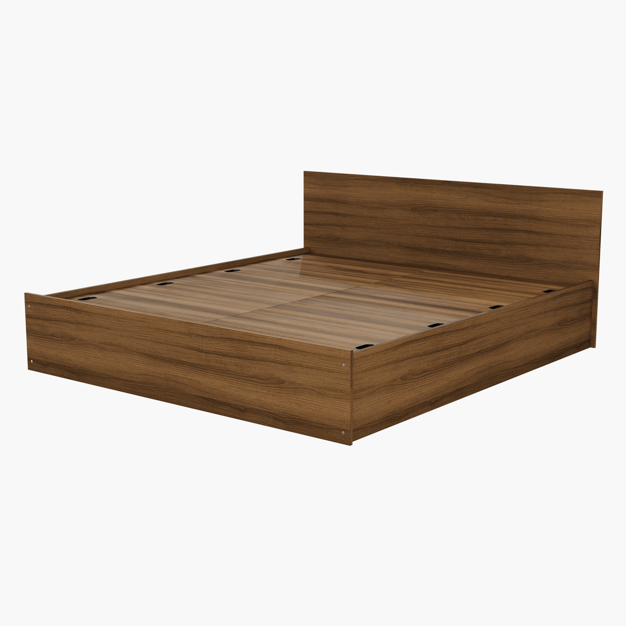 Wooden Platform Bed 3D Model