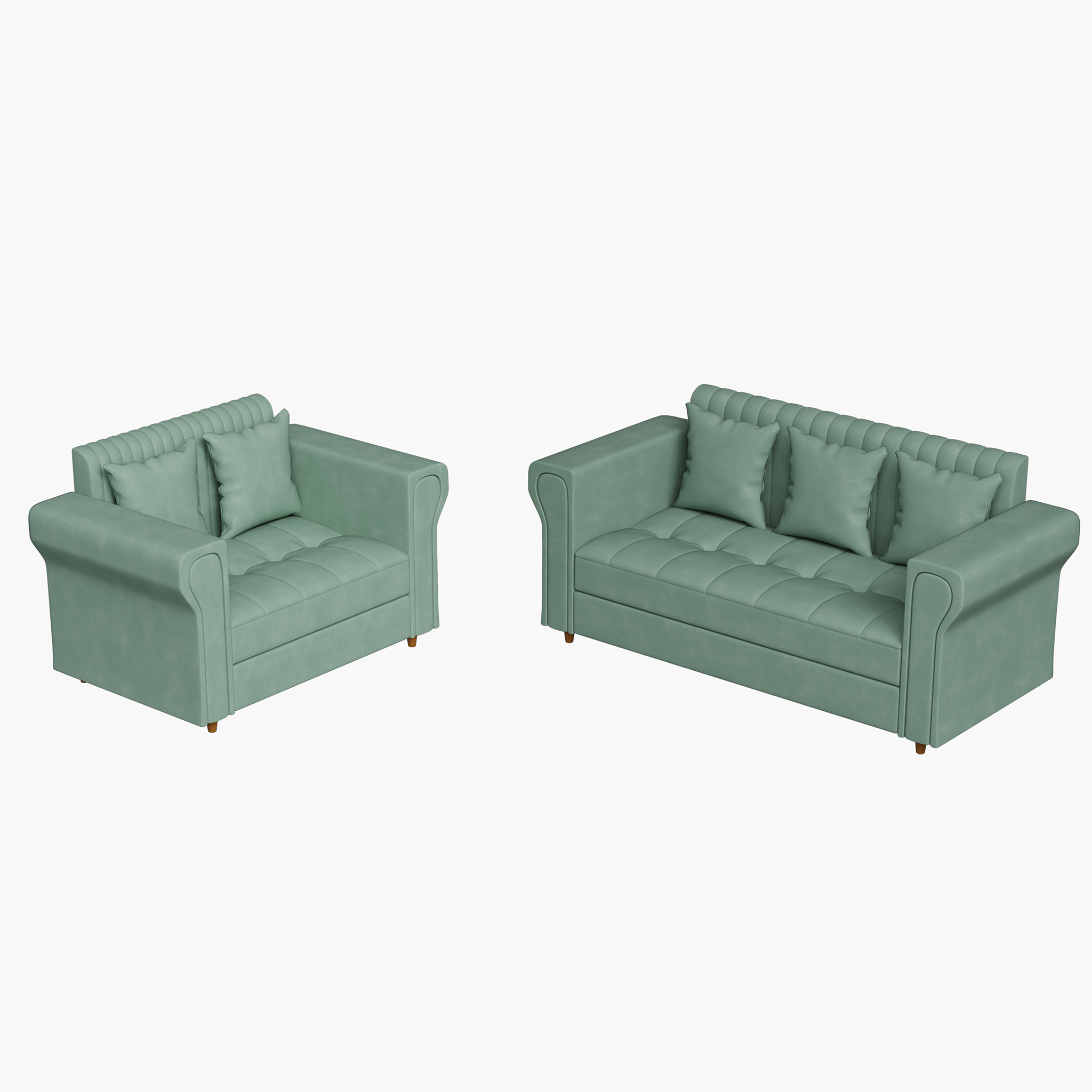 Modern Upholstered Sofa 3D Model - Image 12