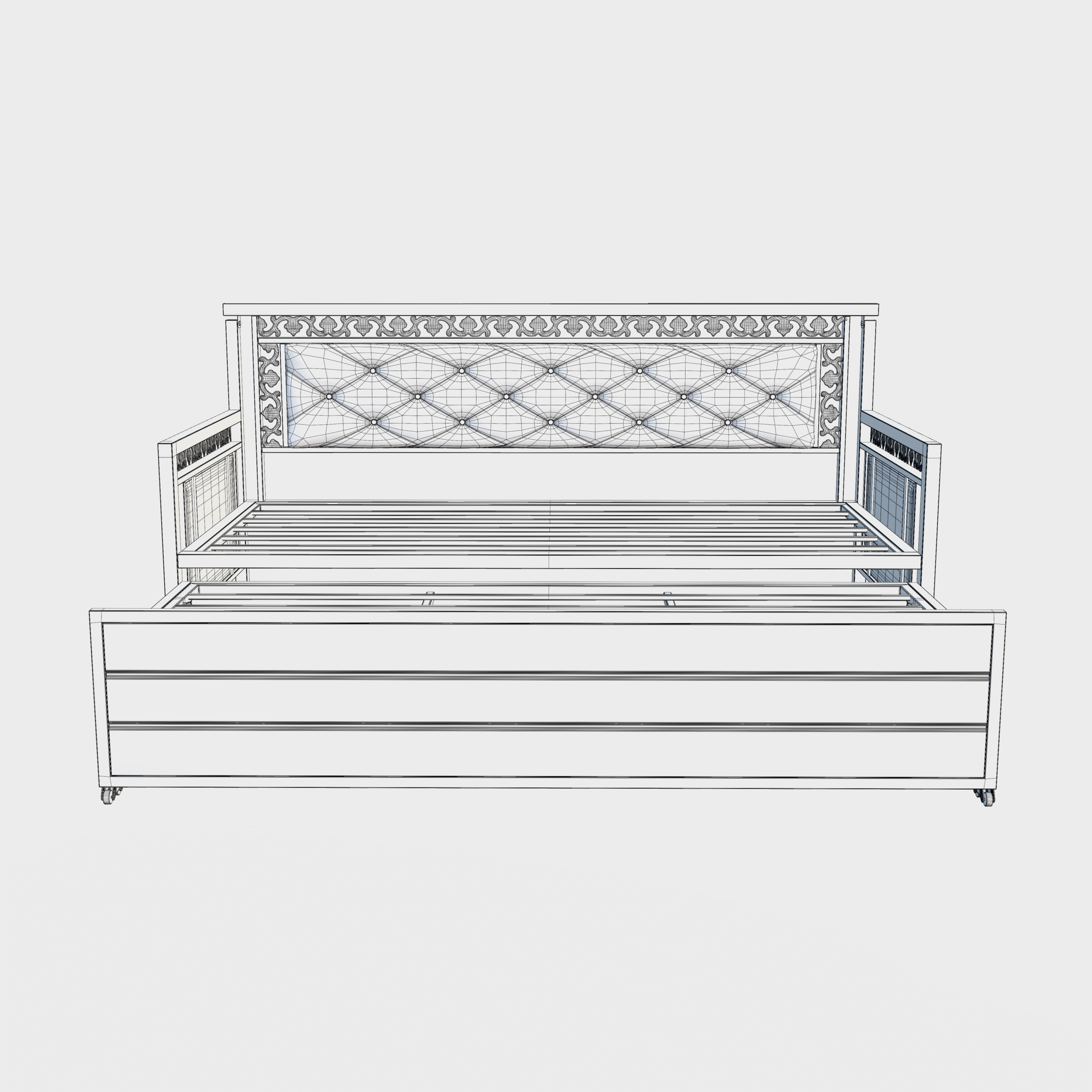 Metal Daybed 3D Model - Image 15