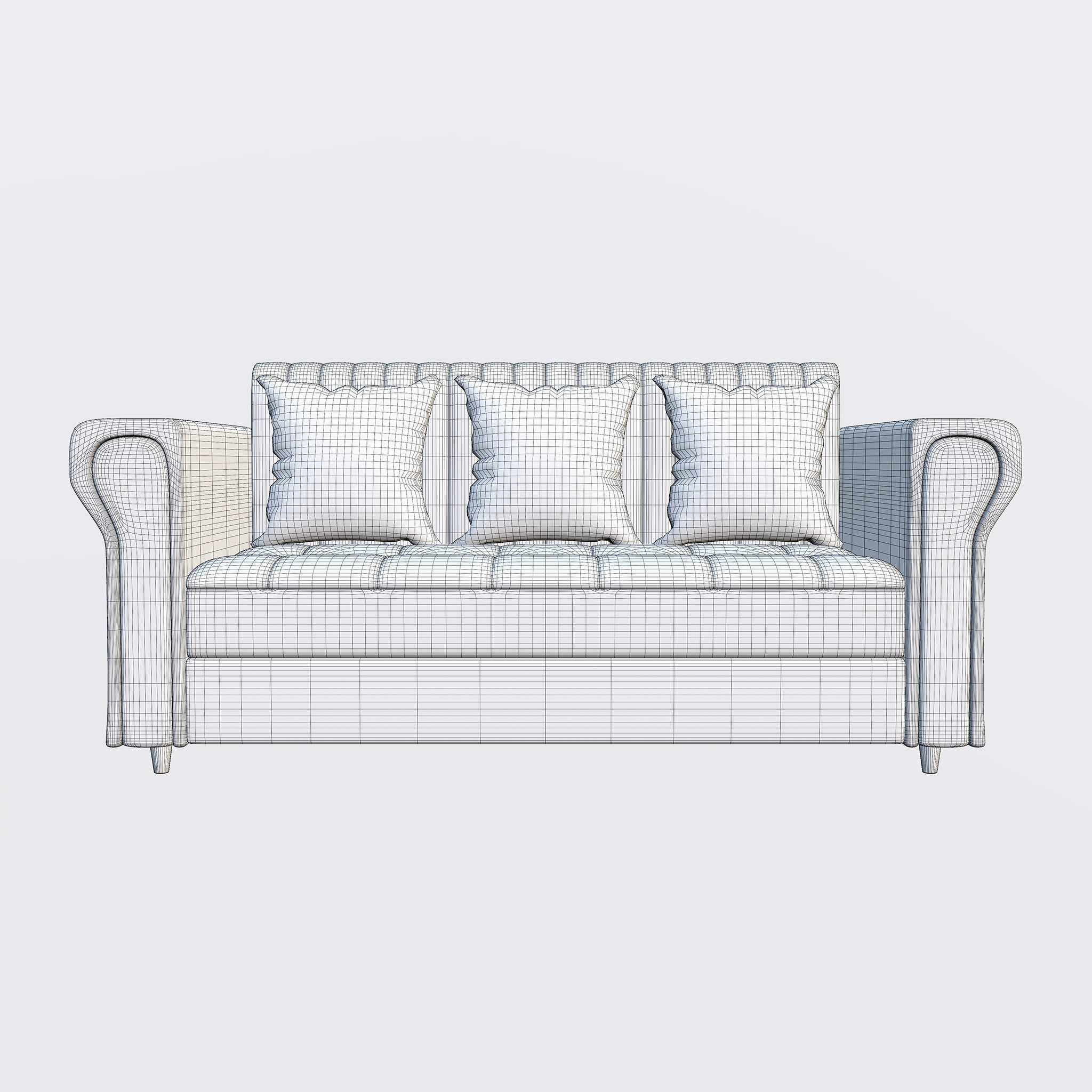 Modern Upholstered Sofa 3D Model - Image 16