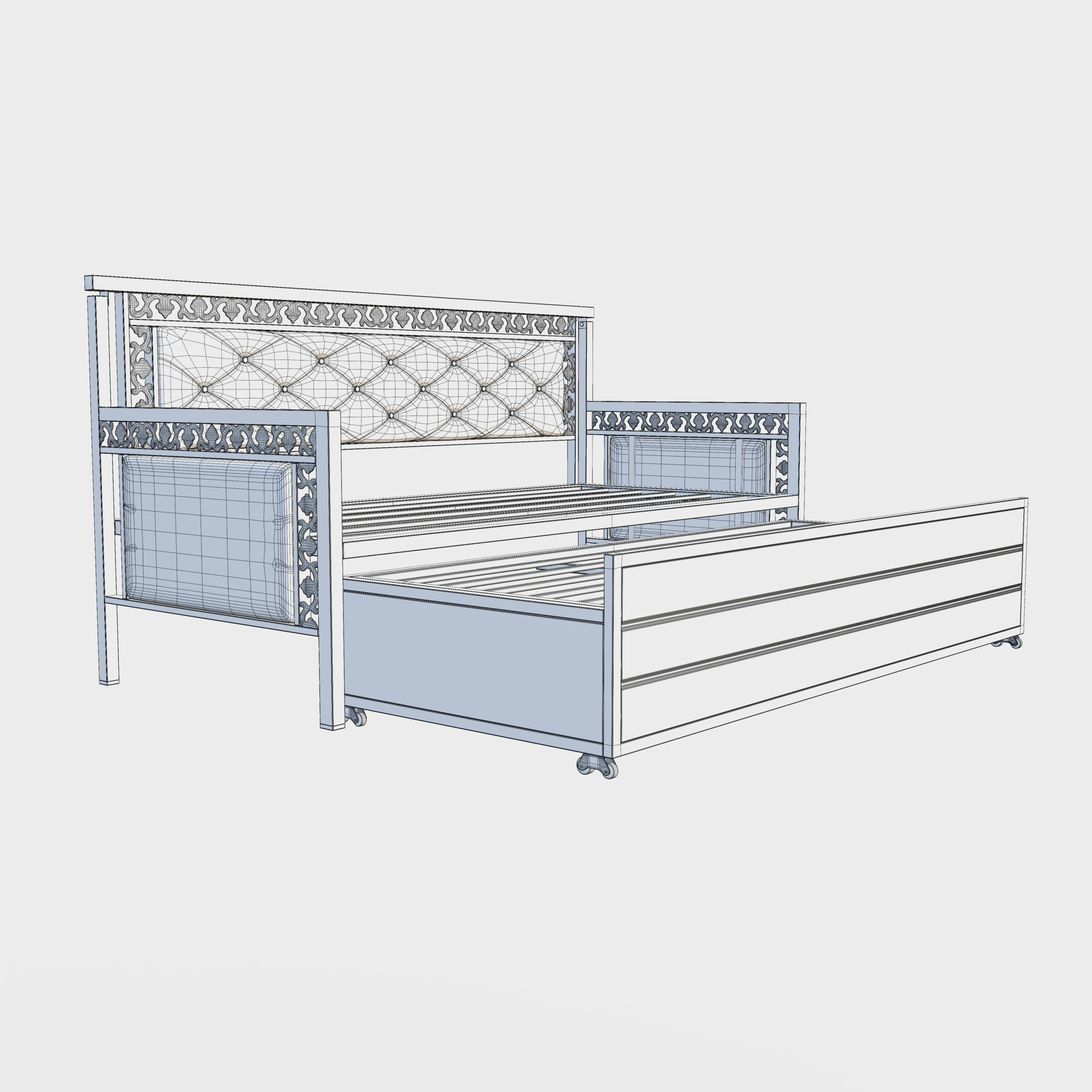 Metal Daybed 3D Model - Image 18