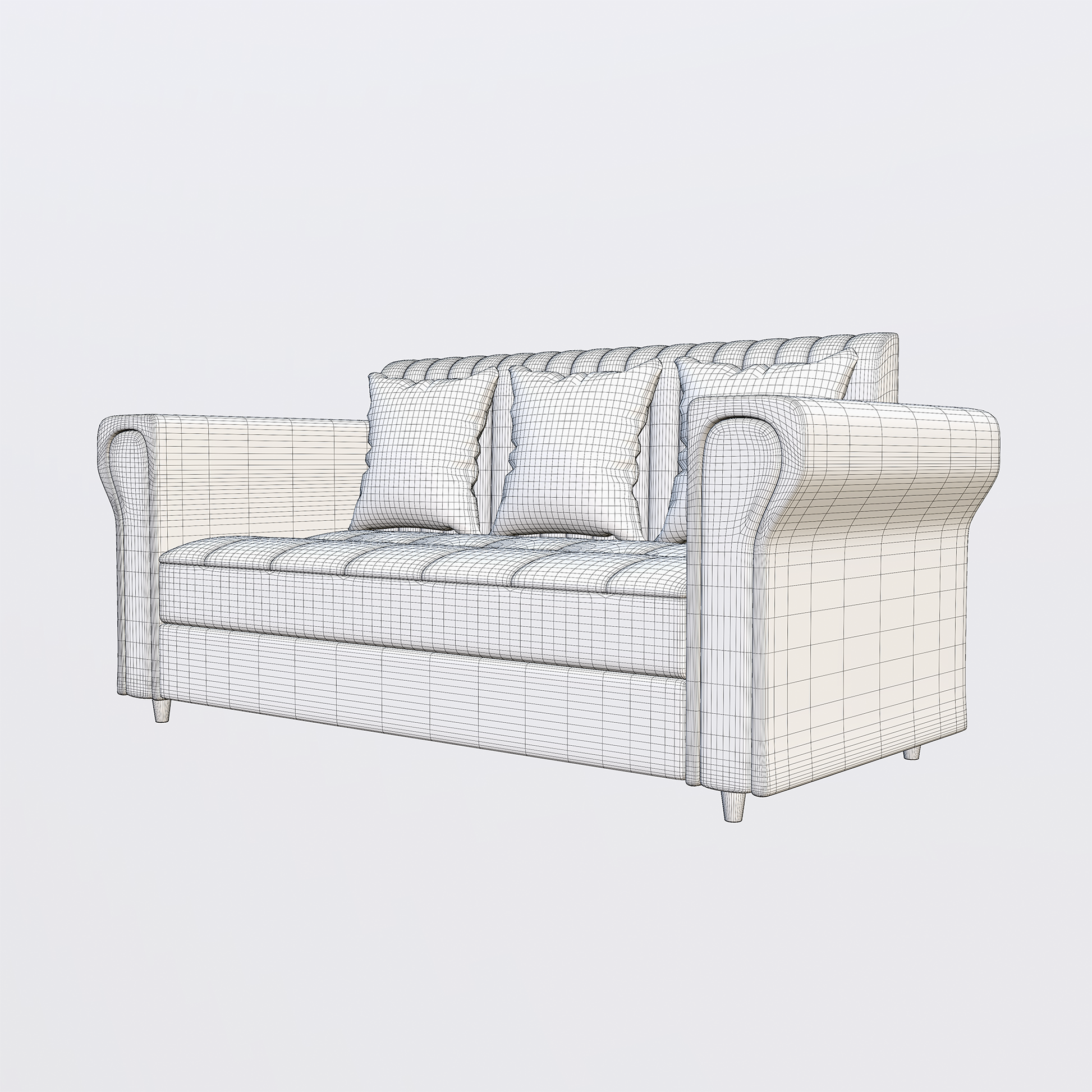 Modern Upholstered Sofa 3D Model - Image 27