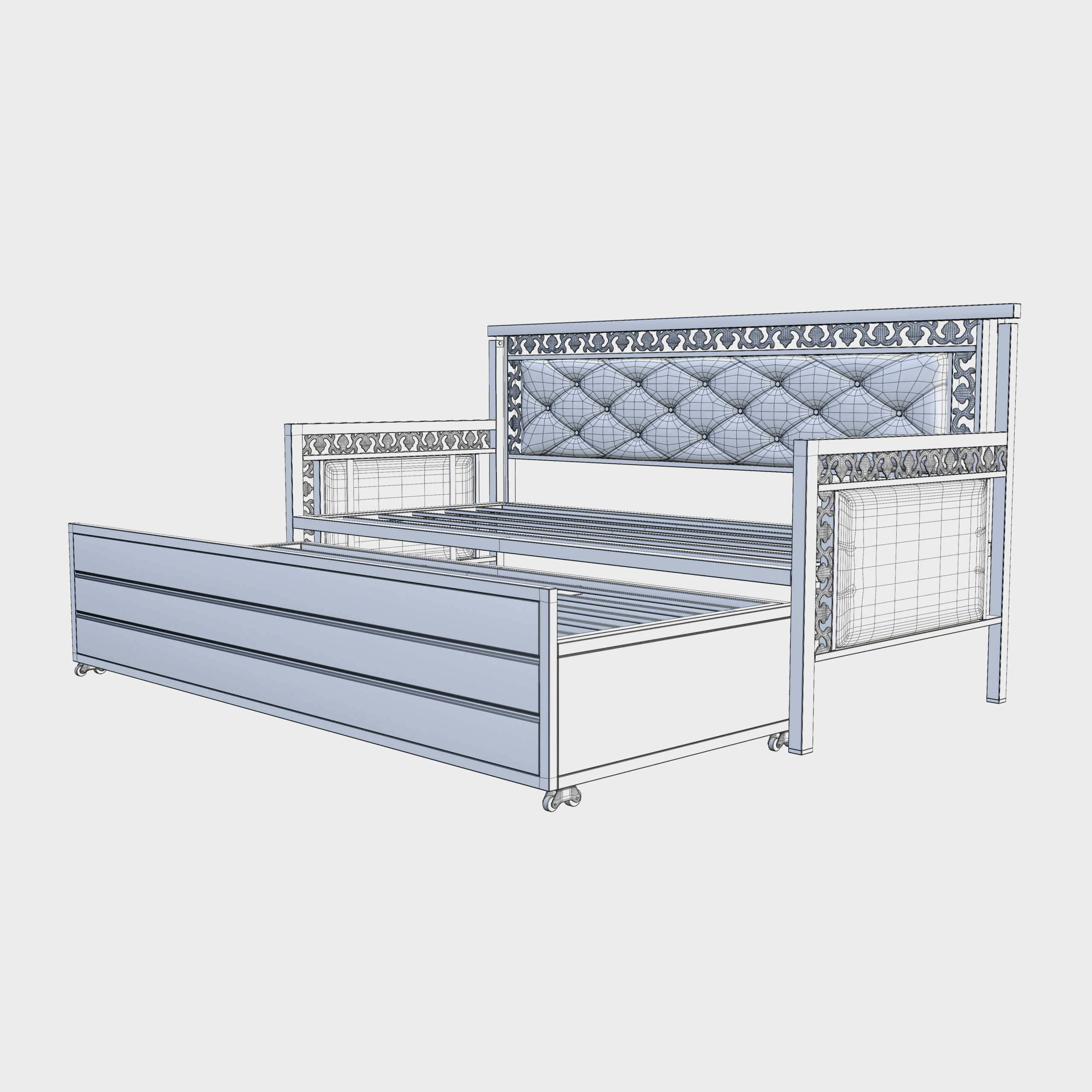 Metal Daybed 3D Model - Image 19
