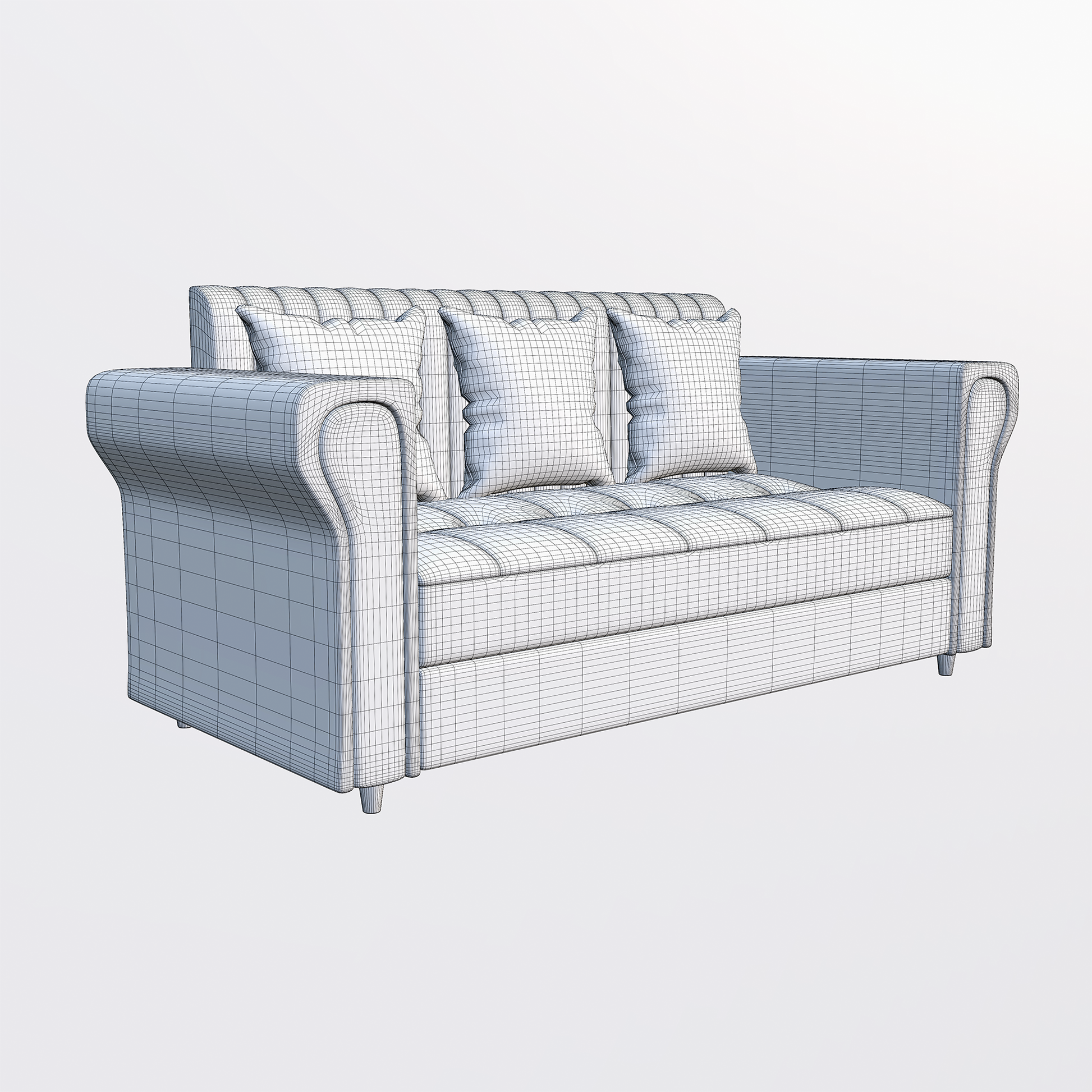 Modern Upholstered Sofa 3D Model - Image 24