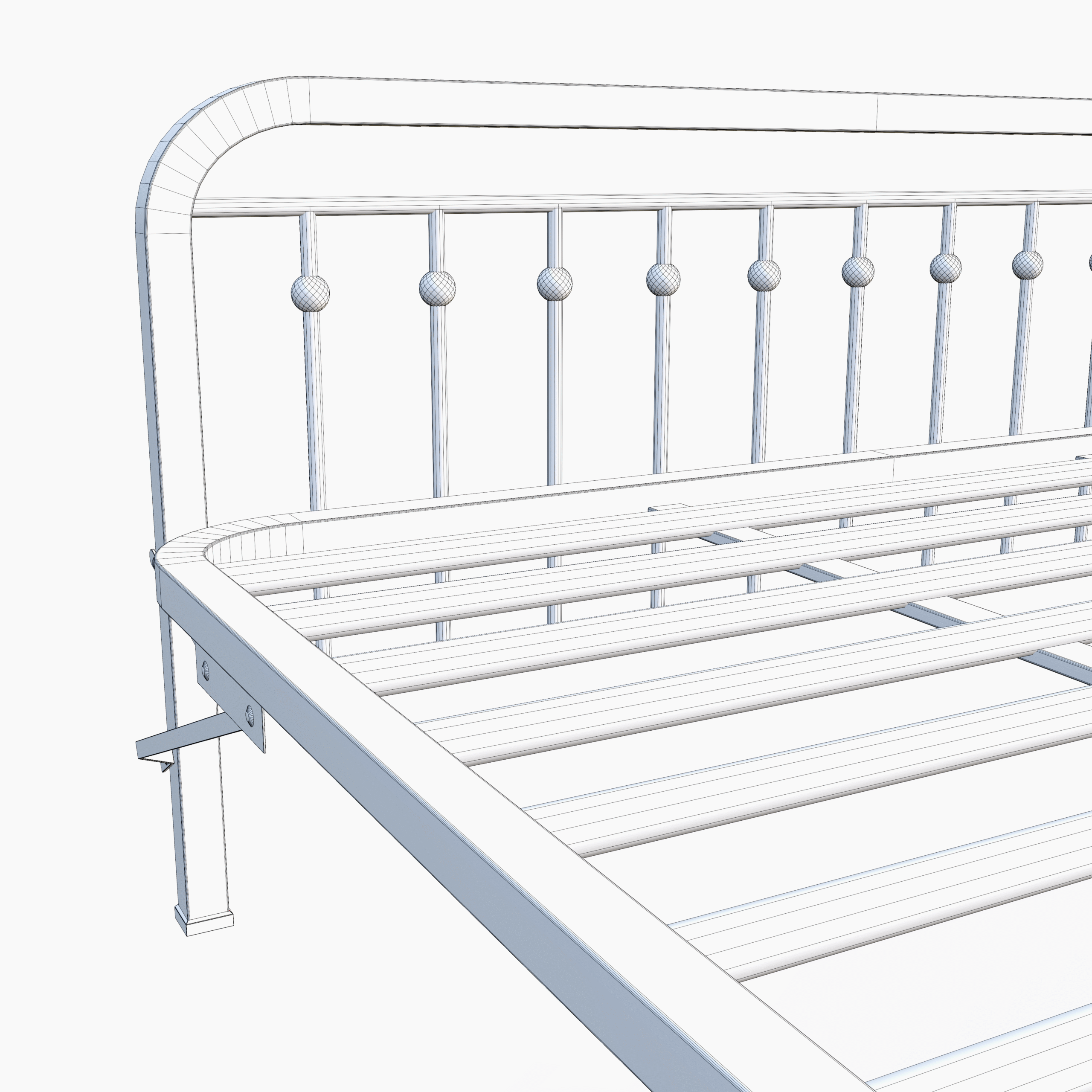 Metal Bed Frame 3D Model - Image 20