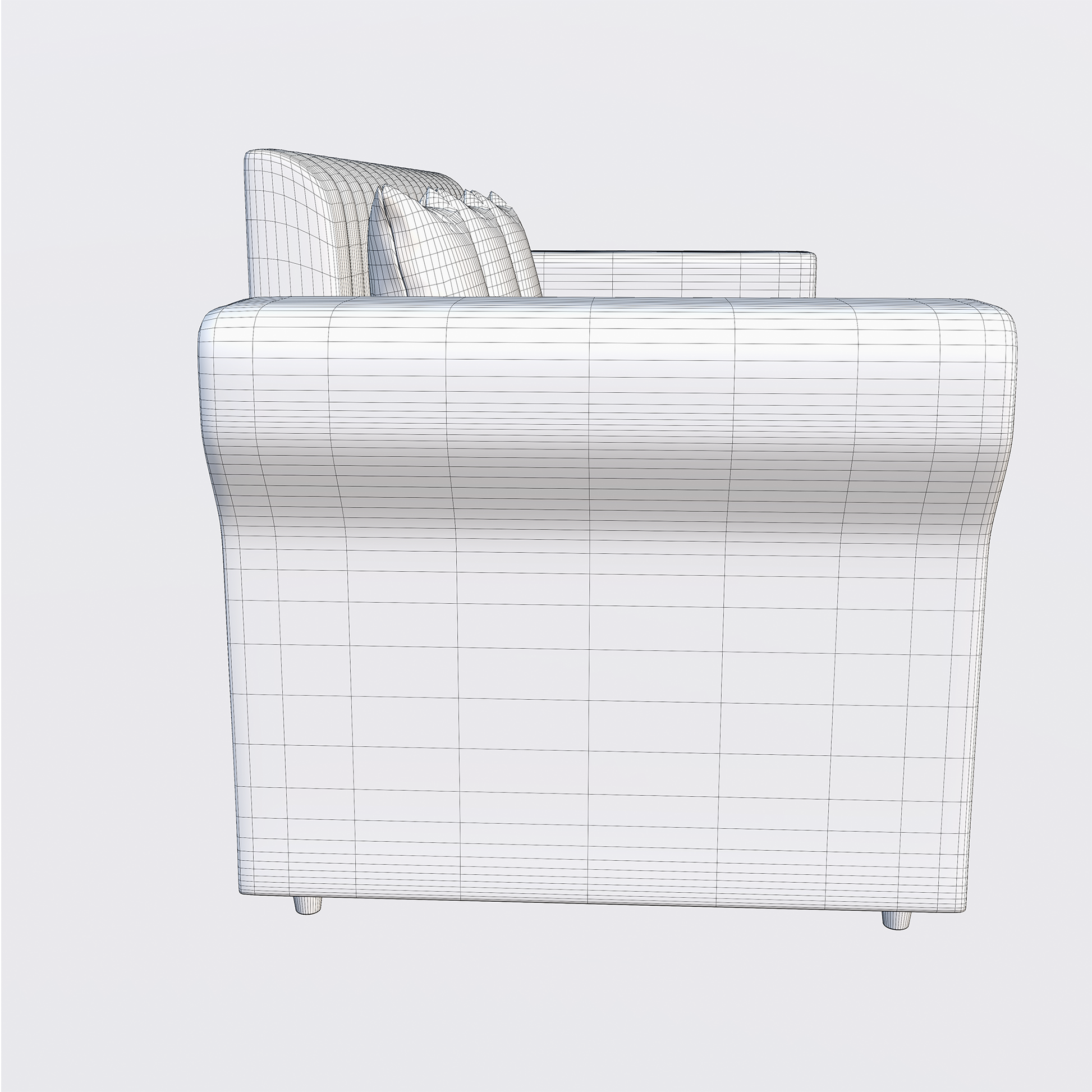 Modern Upholstered Sofa 3D Model - Image 22