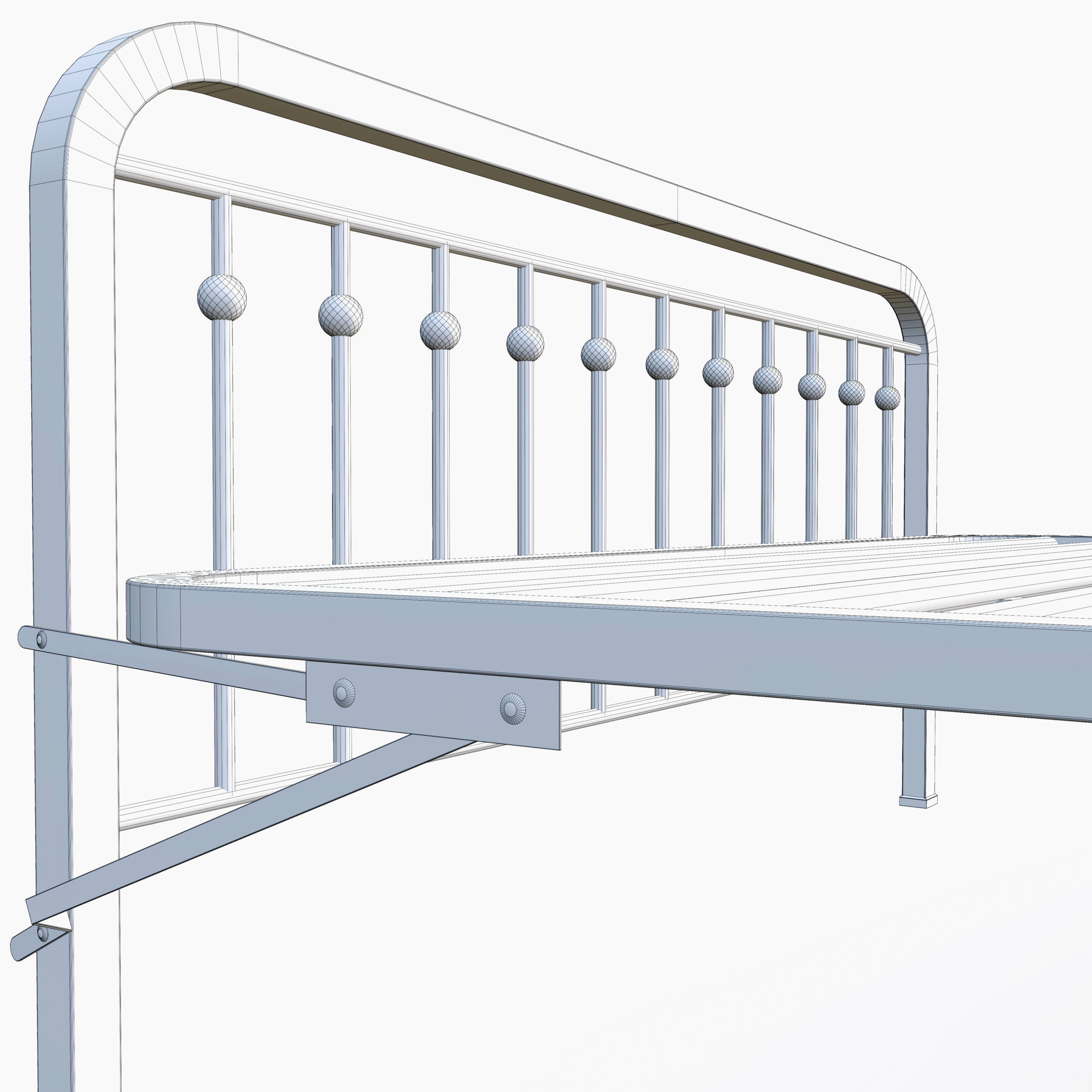 Metal Bed Frame 3D Model - Image 21