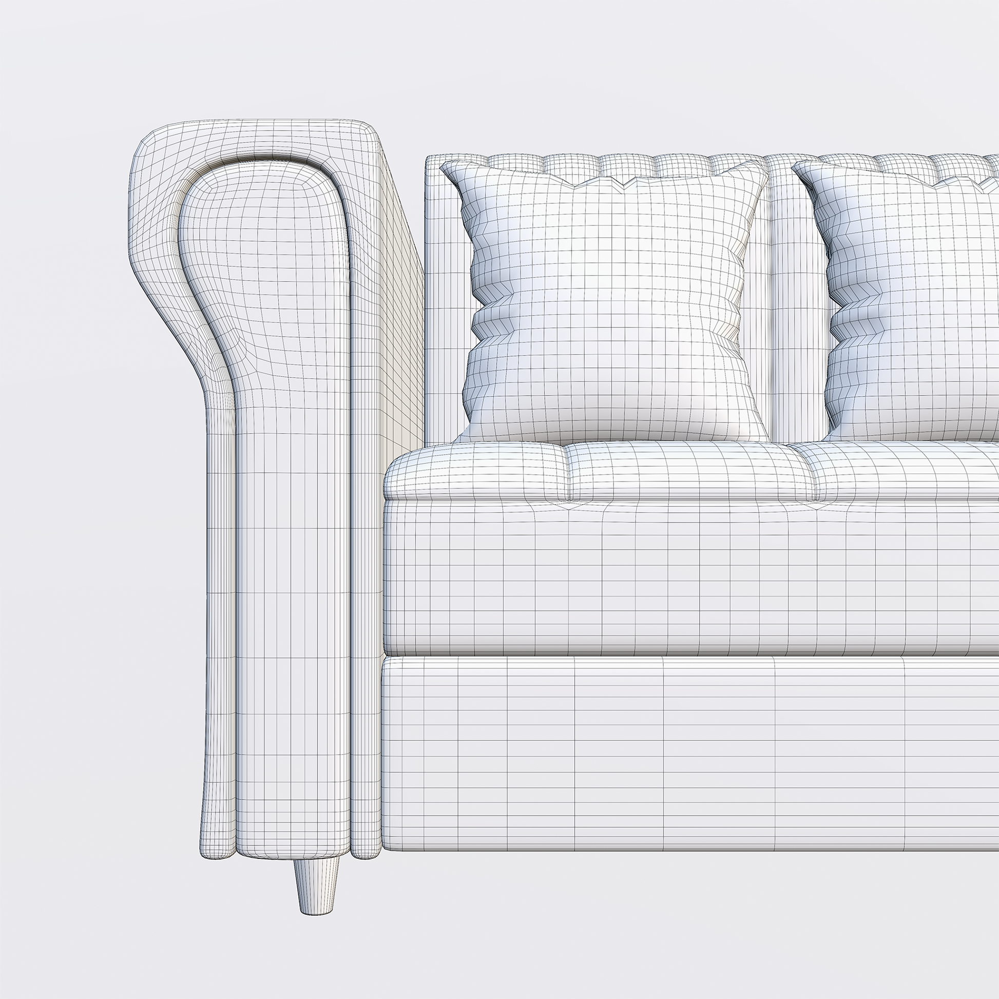 Modern Upholstered Sofa 3D Model - Image 23