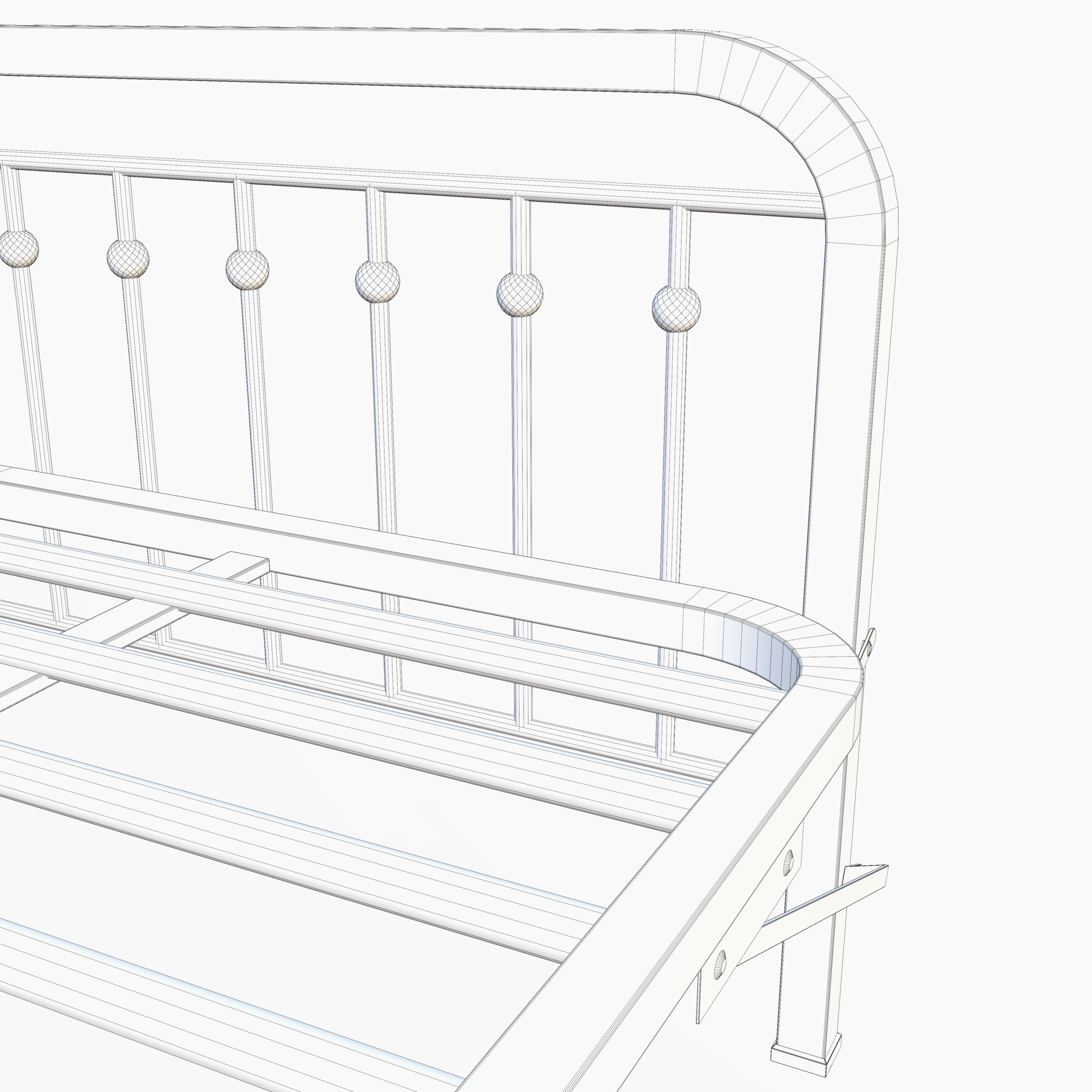 Metal Bed Frame 3D Model - Image 26