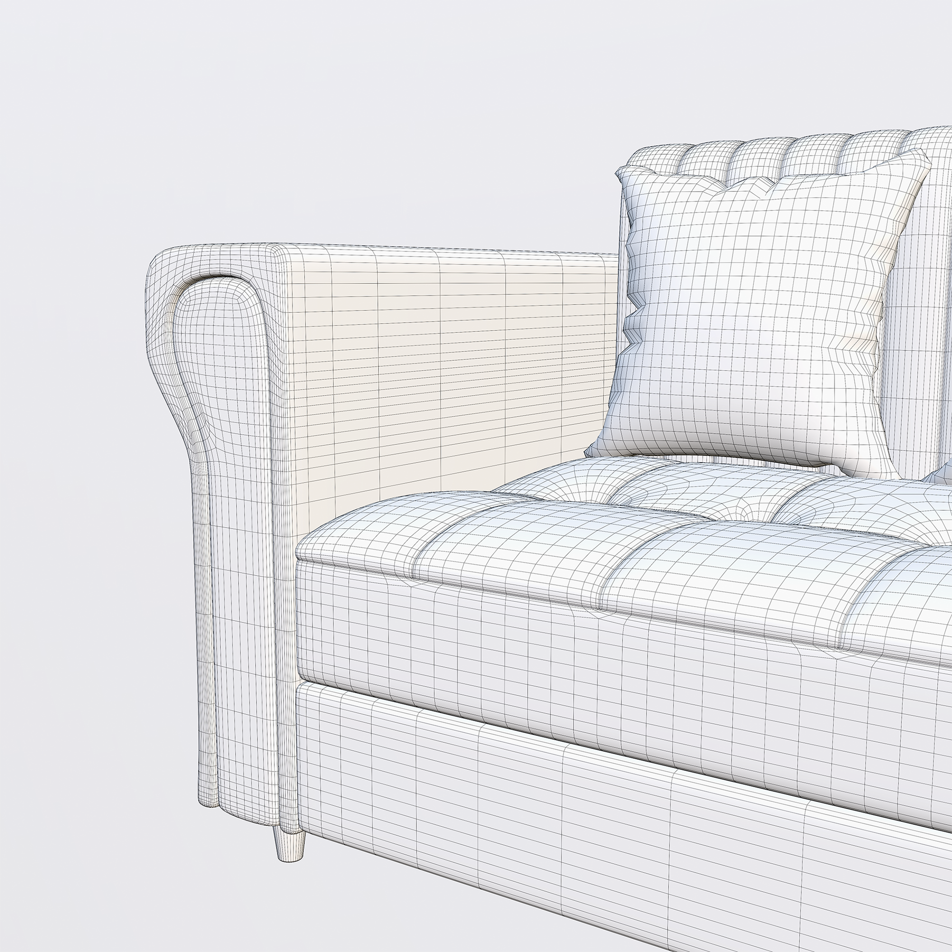 Modern Upholstered Sofa 3D Model - Image 19