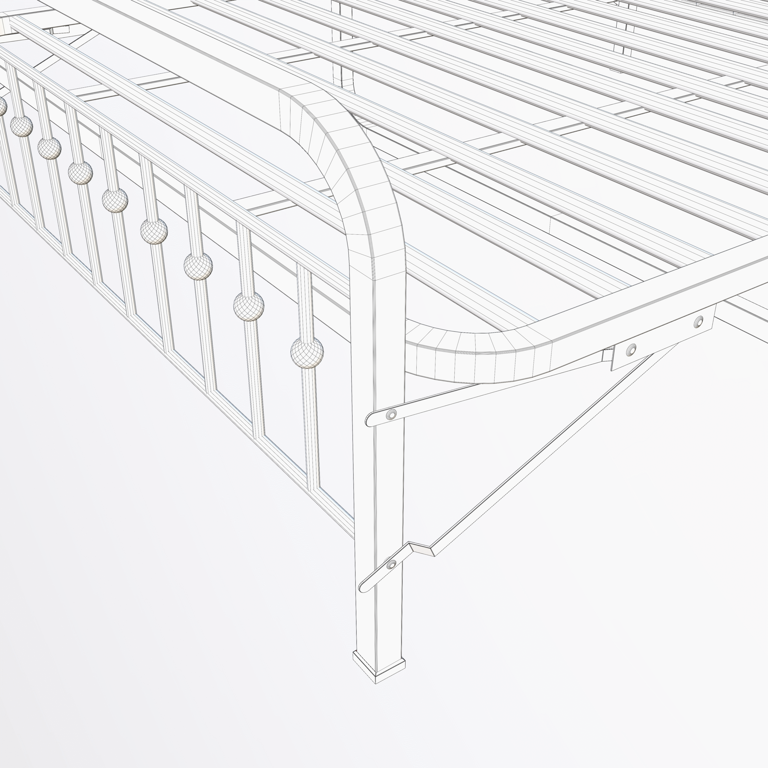 Metal Bed Frame 3D Model - Image 23