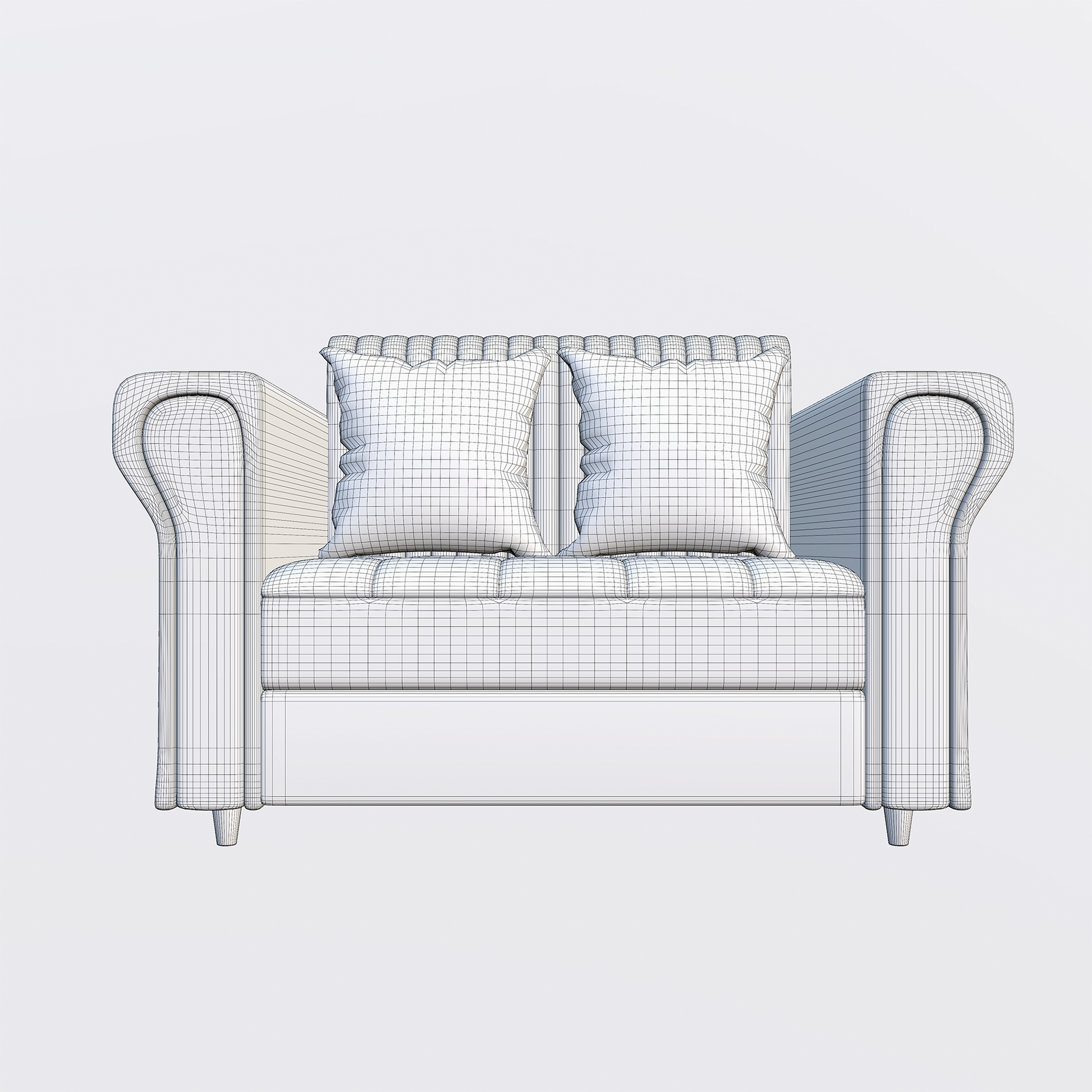 Modern Upholstered Sofa 3D Model - Image 15