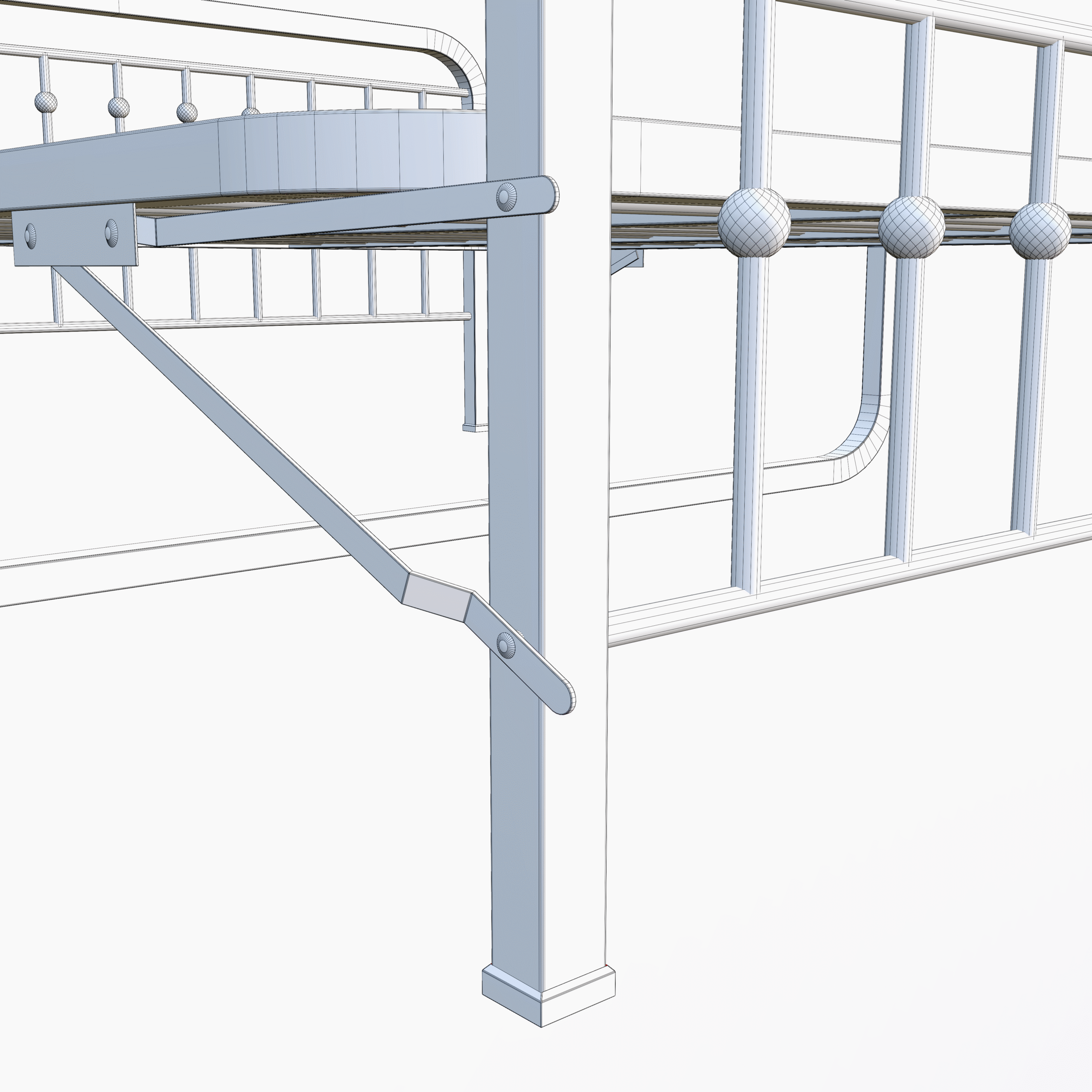 Metal Bed Frame 3D Model - Image 22