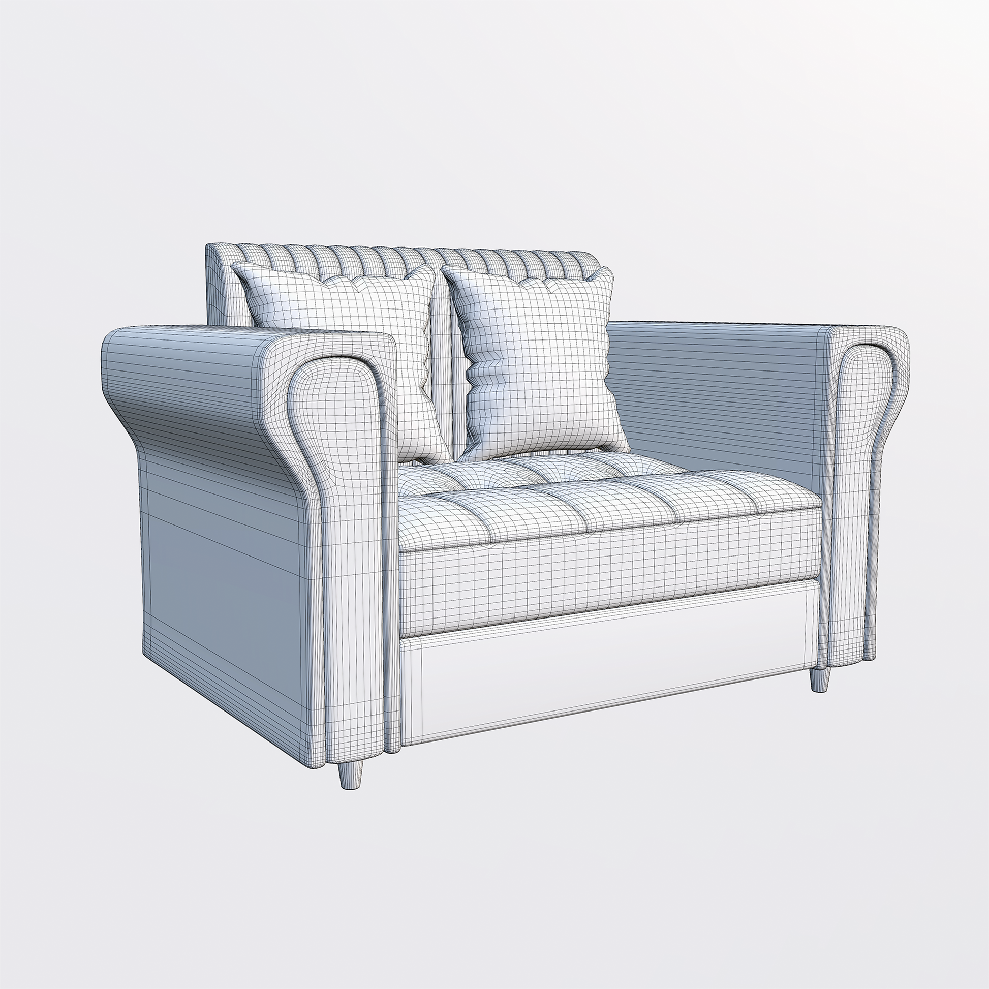 Modern Upholstered Sofa 3D Model - Image 29