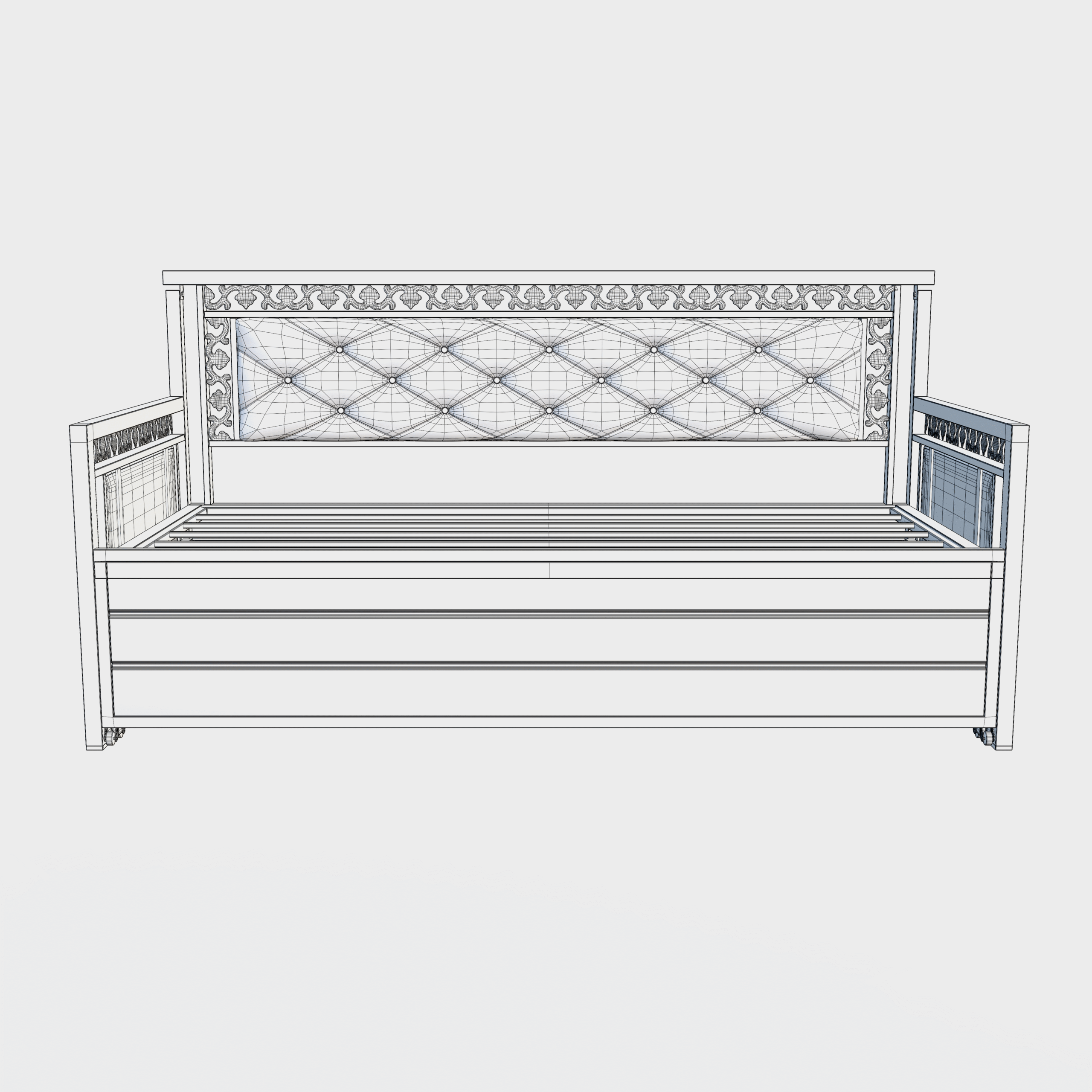 Metal Daybed 3D Model - Image 21