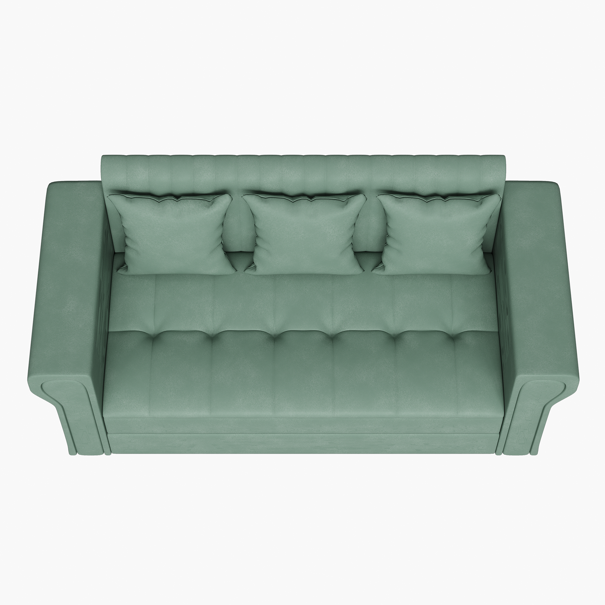 Modern Upholstered Sofa 3D Model - Image 4