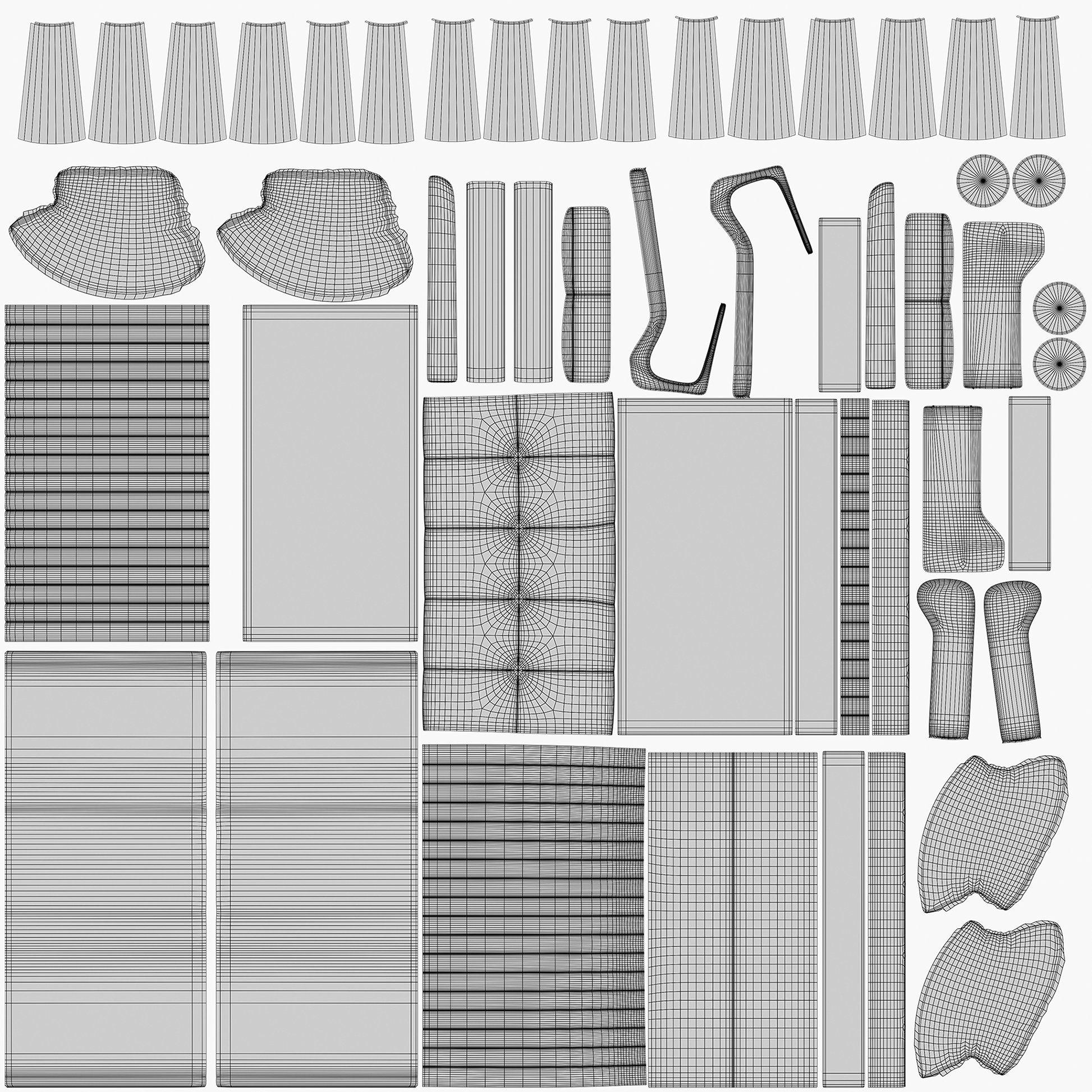 Modern Upholstered Sofa 3D Model - Image 20