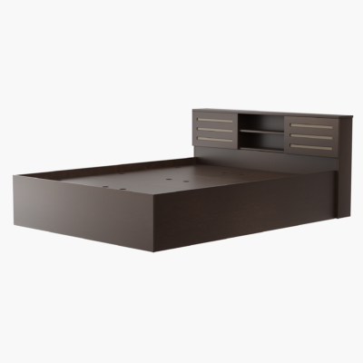 Queen Size Storage Bed 3D Model