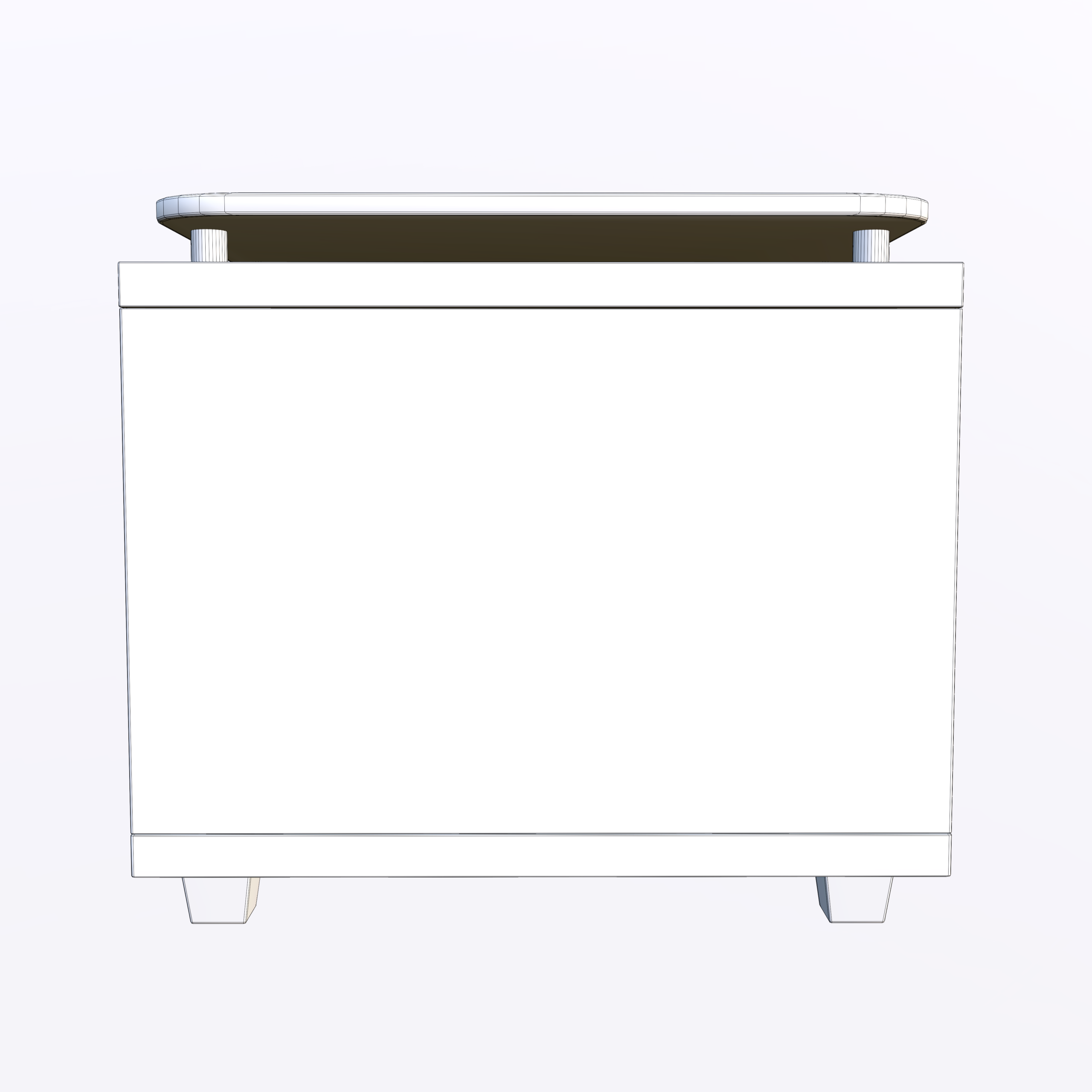 Modern Glass Top Coffee Table 3D Model - Image 22