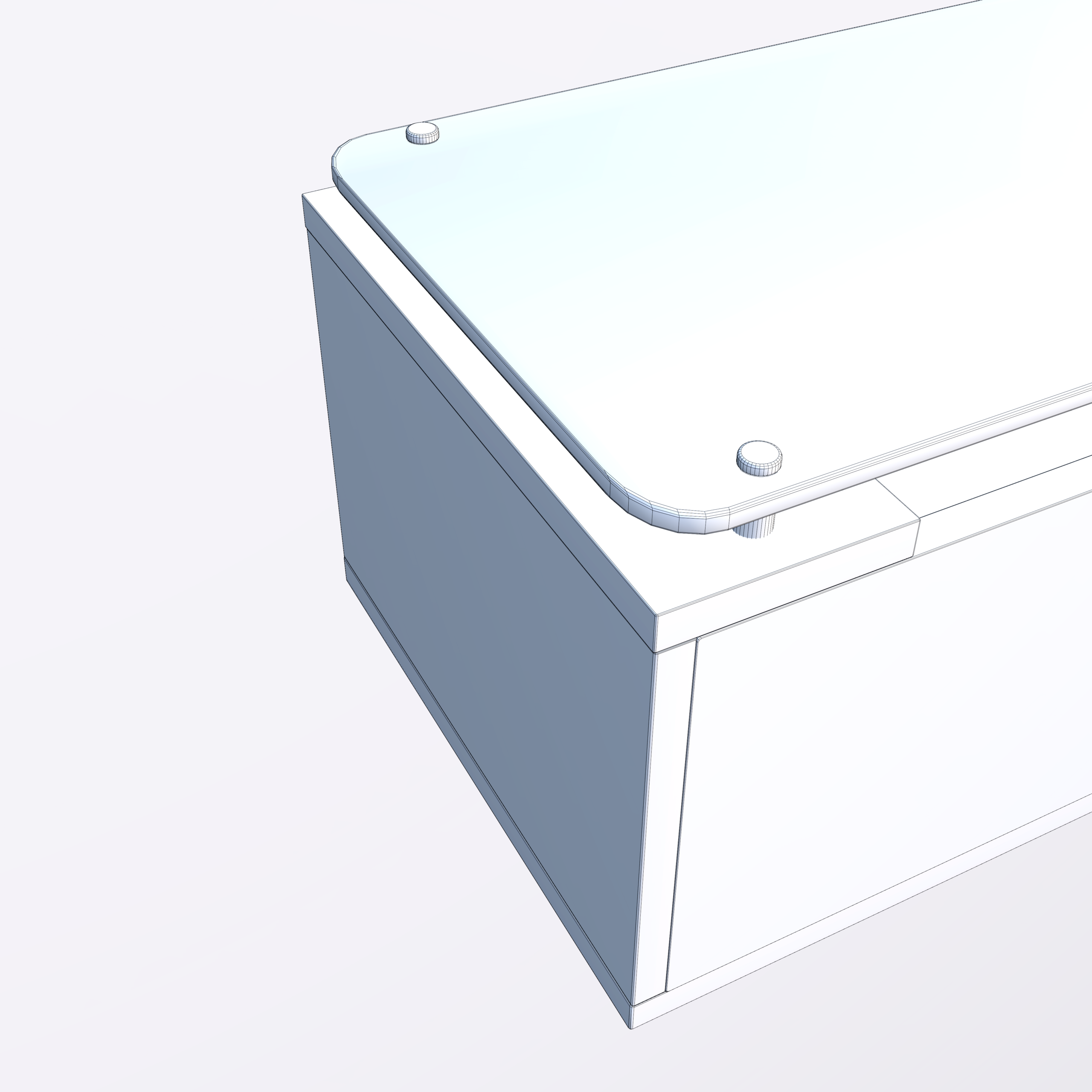 Modern Glass Top Coffee Table 3D Model - Image 23