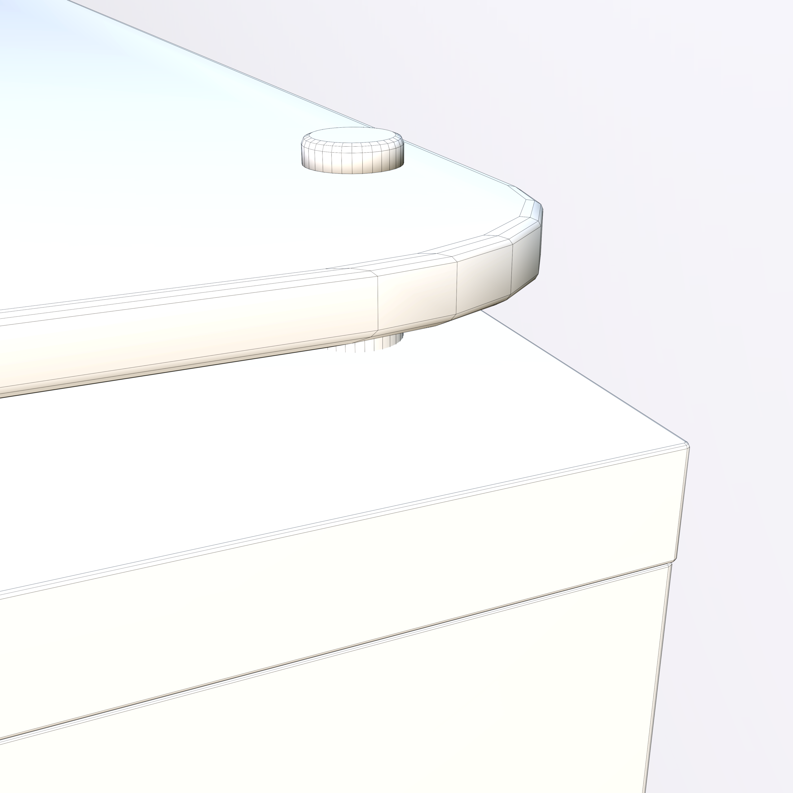 Modern Glass Top Coffee Table 3D Model - Image 24