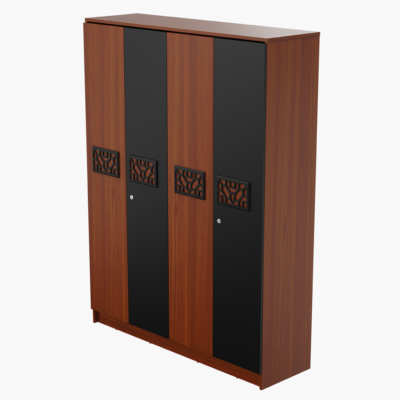Modern Wooden Wardrobe 3D Model
