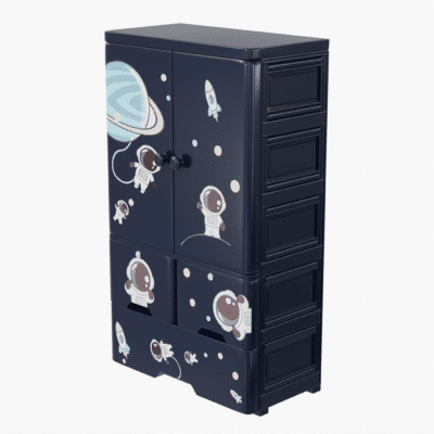 Kids Space Theme Wardrobe 3D Model