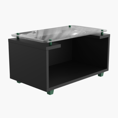 Modern Glass Top Coffee Table 3D Model