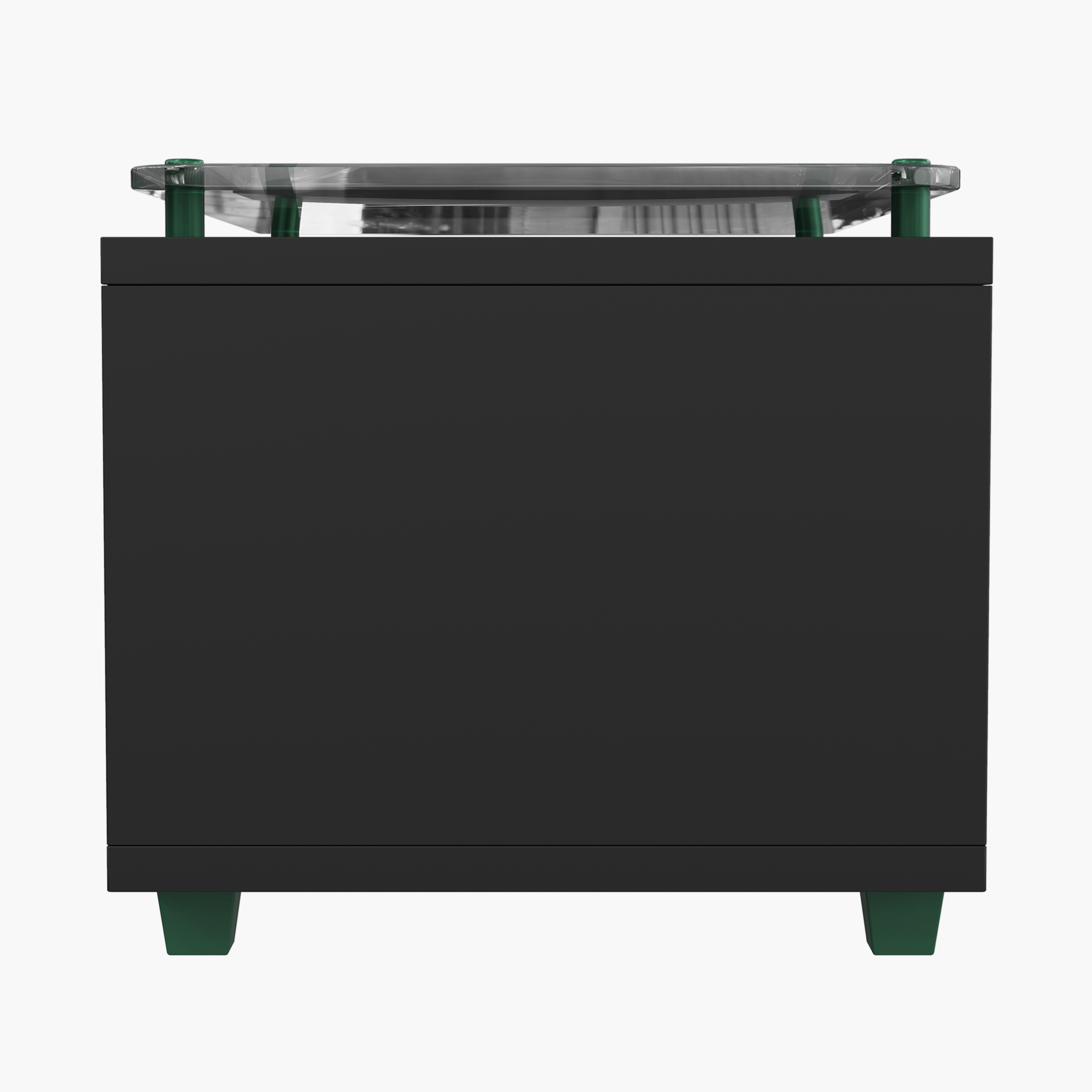 Modern Glass Top Coffee Table 3D Model - Image 2