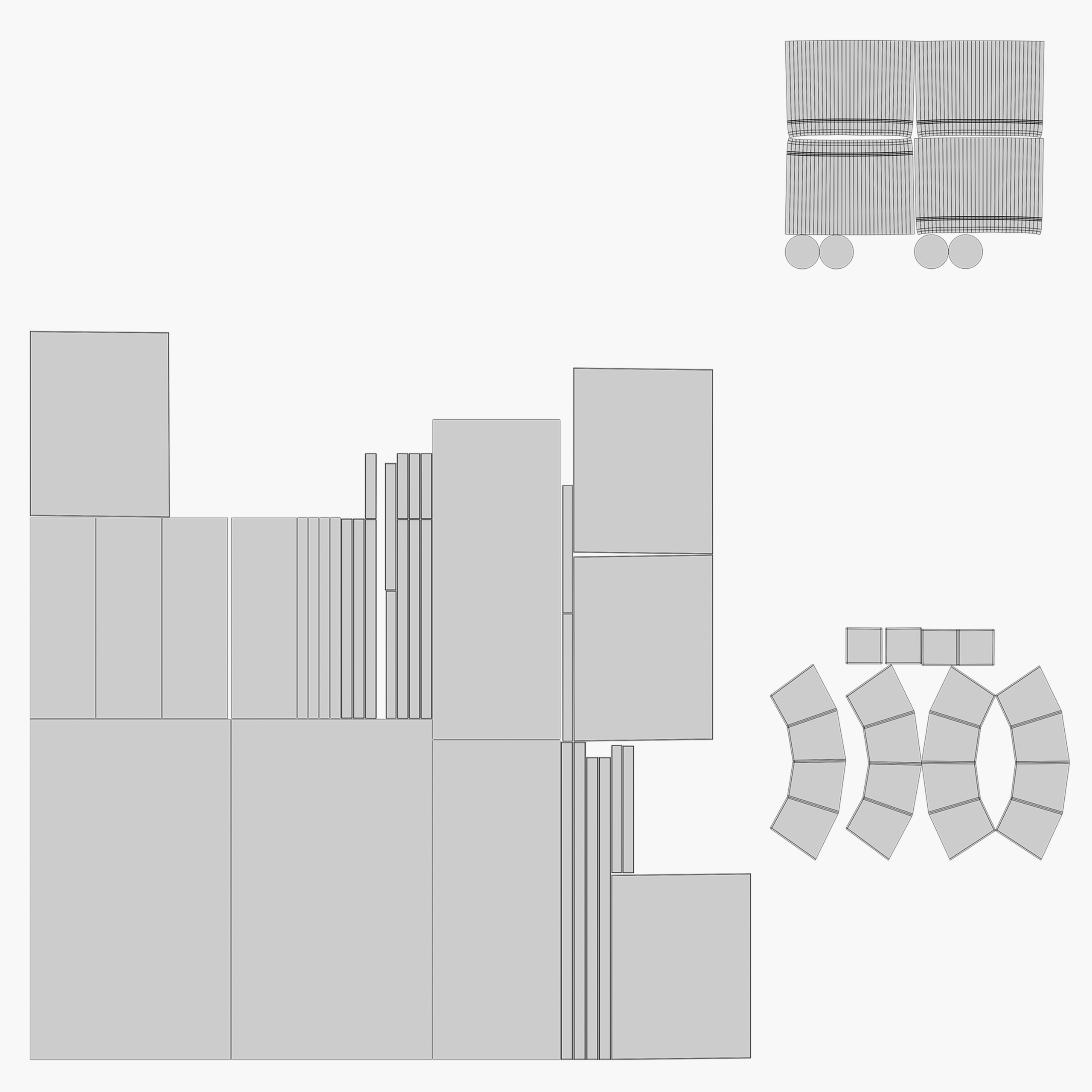 Modern Glass Top Coffee Table 3D Model - Image 26