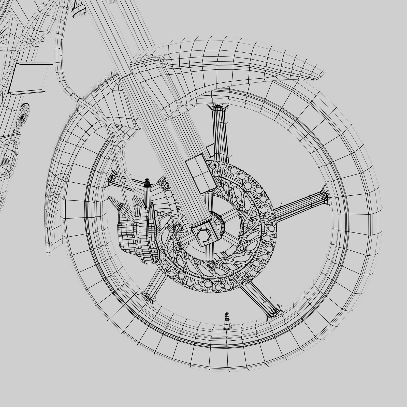 Hero Super Splendor Xtec Bike 3D Model - Image 14