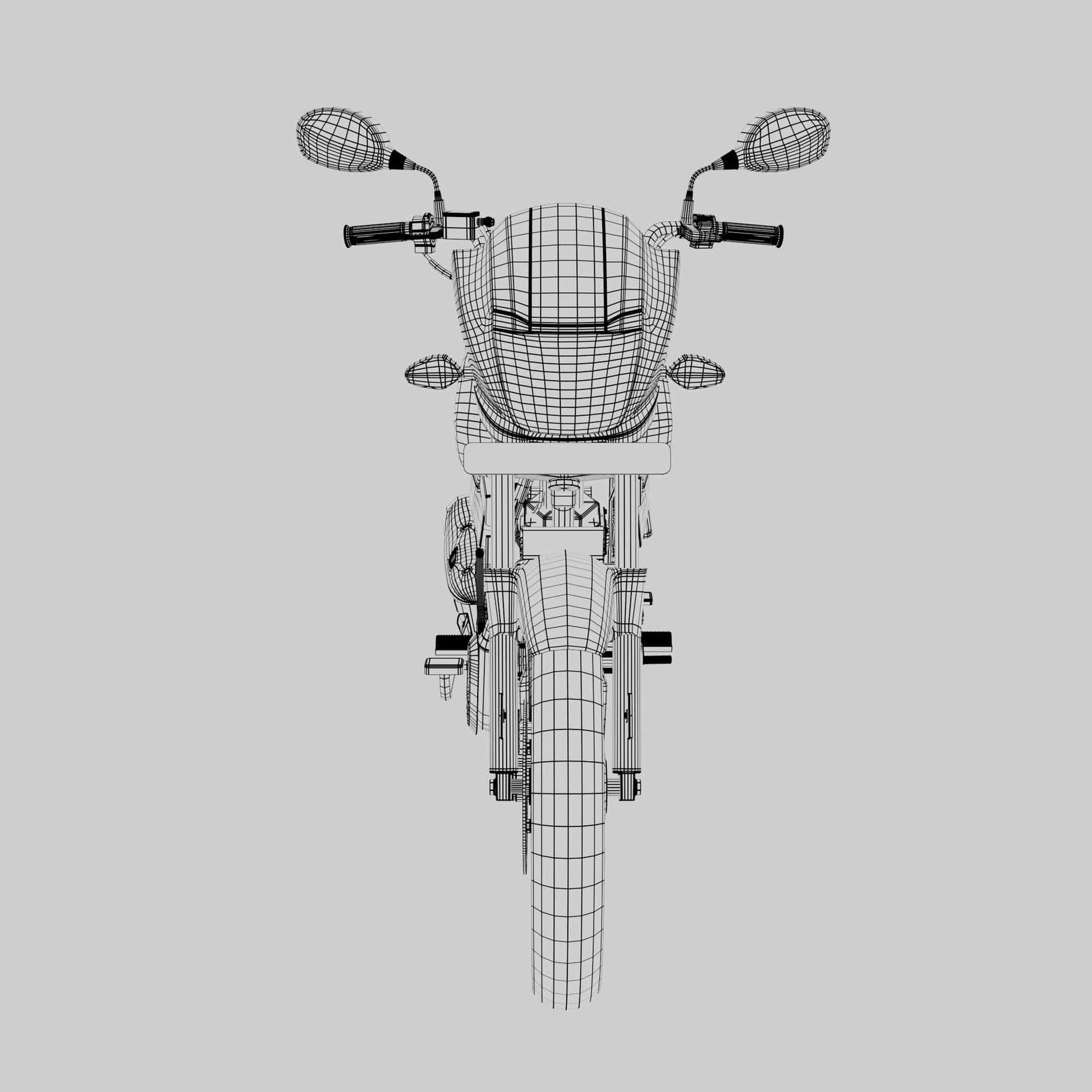 Hero Super Splendor Xtec Bike 3D Model - Image 17