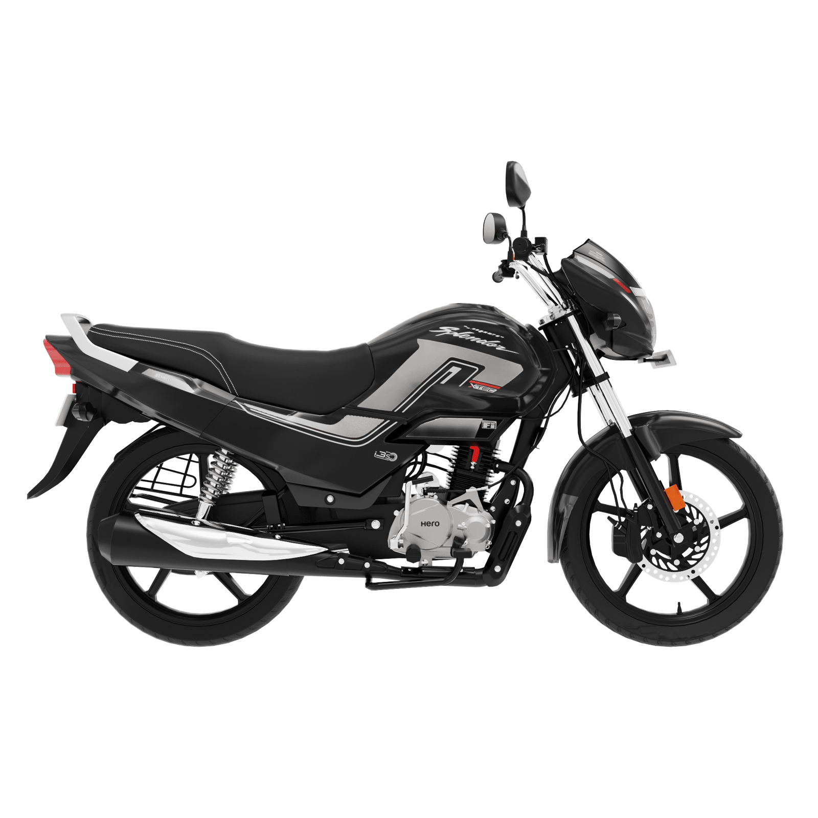 Hero Super Splendor Xtec Bike 3D Model - Image 4