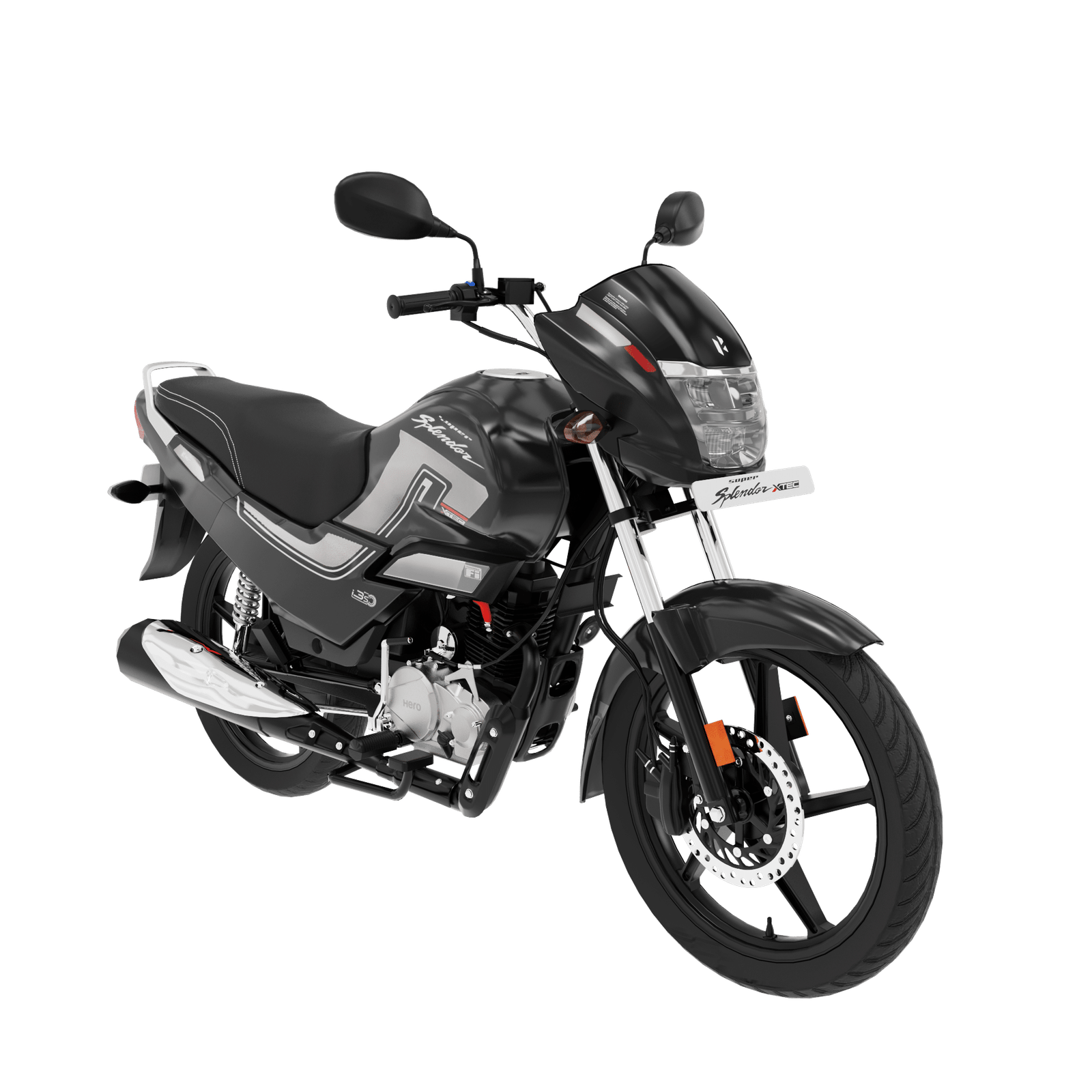 Hero Super Splendor Xtec Bike 3D Model - Image 6