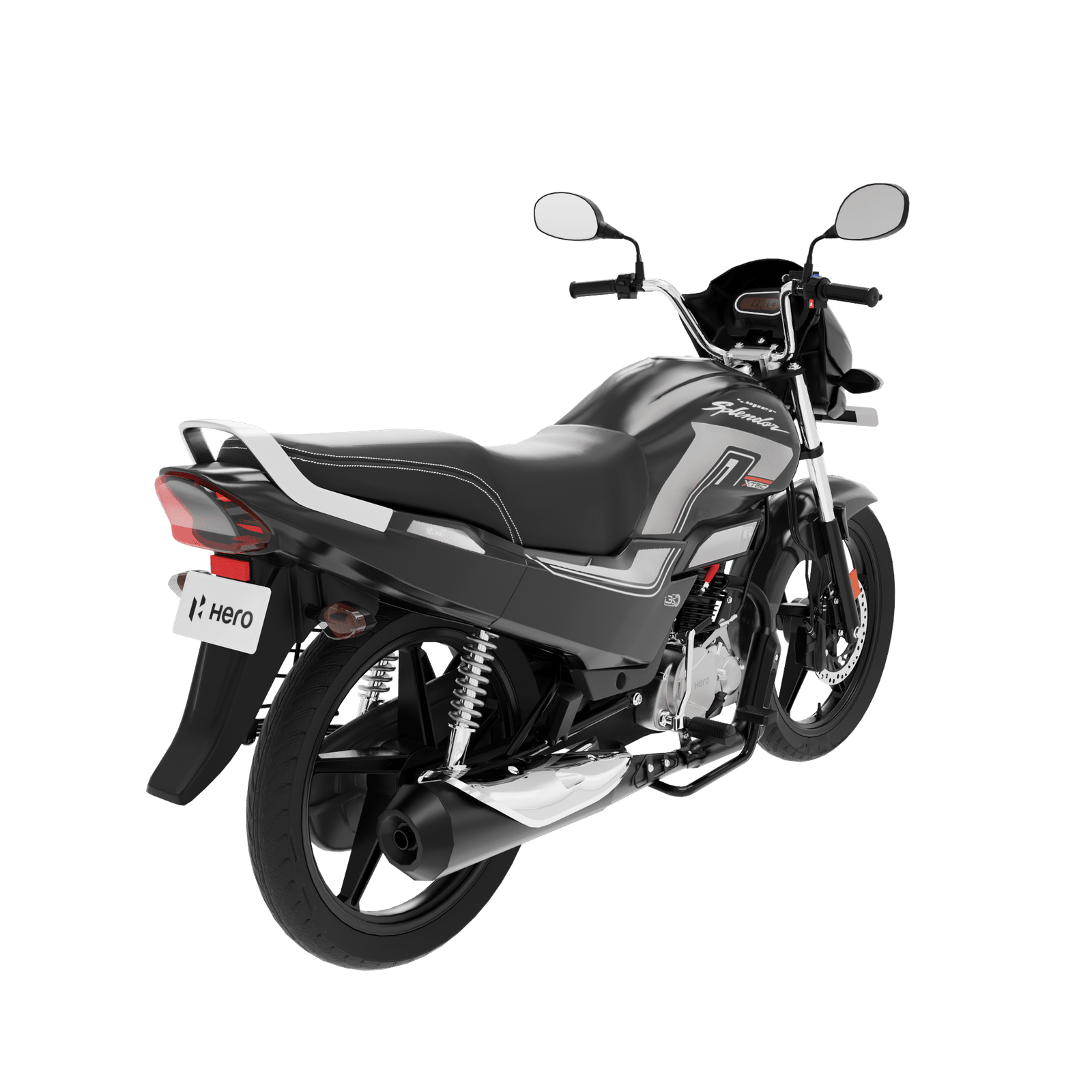 Hero Super Splendor Xtec Bike 3D Model - Image 8