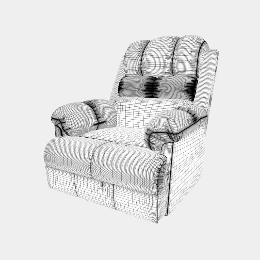 Adjustable Recliner 3D Model - Image 9