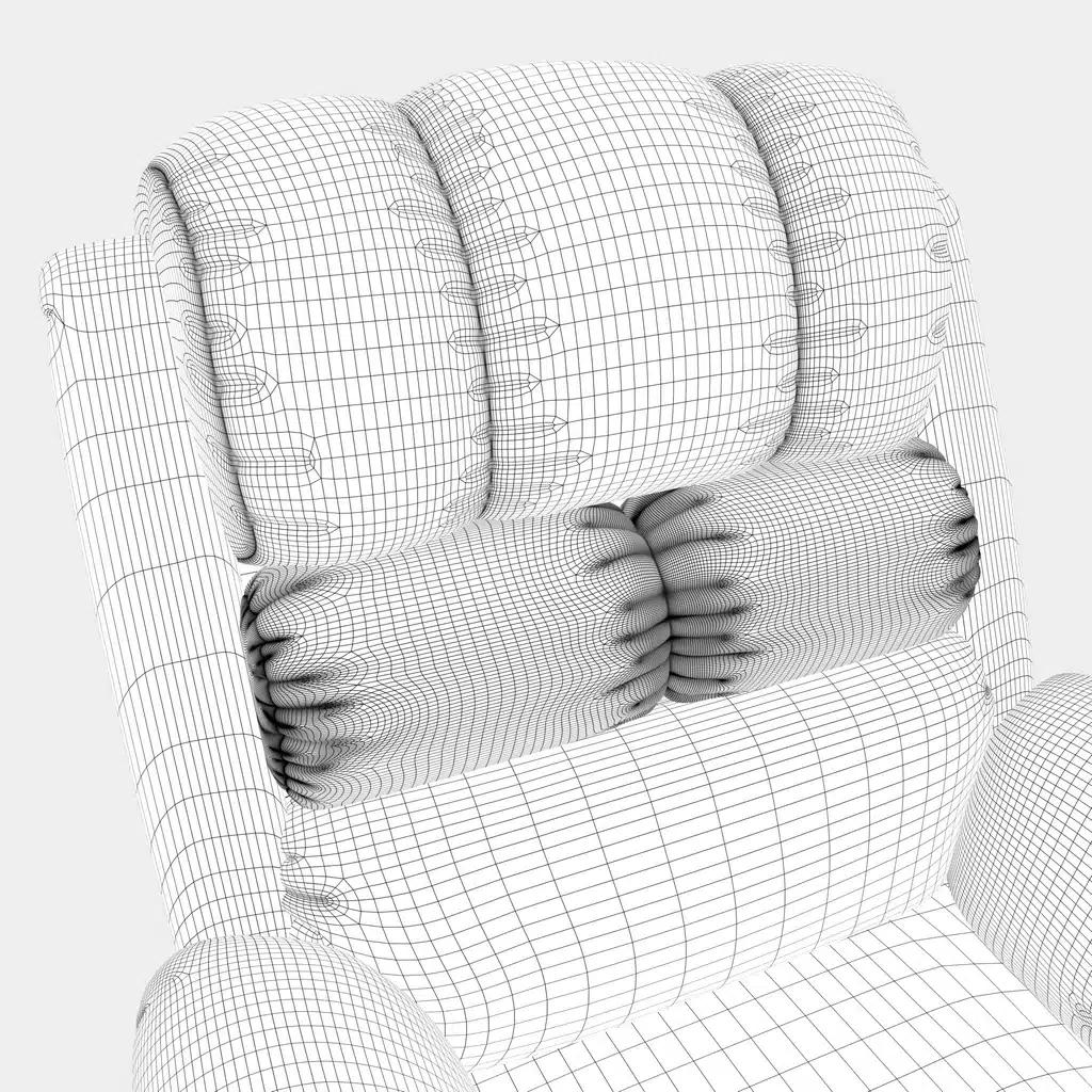 Adjustable Recliner 3D Model - Image 12
