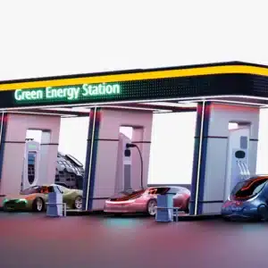 Fuel Station 3D Model