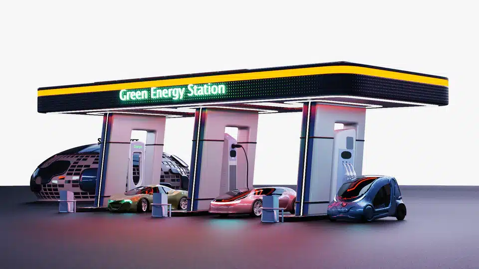 Fuel Station 3D Model