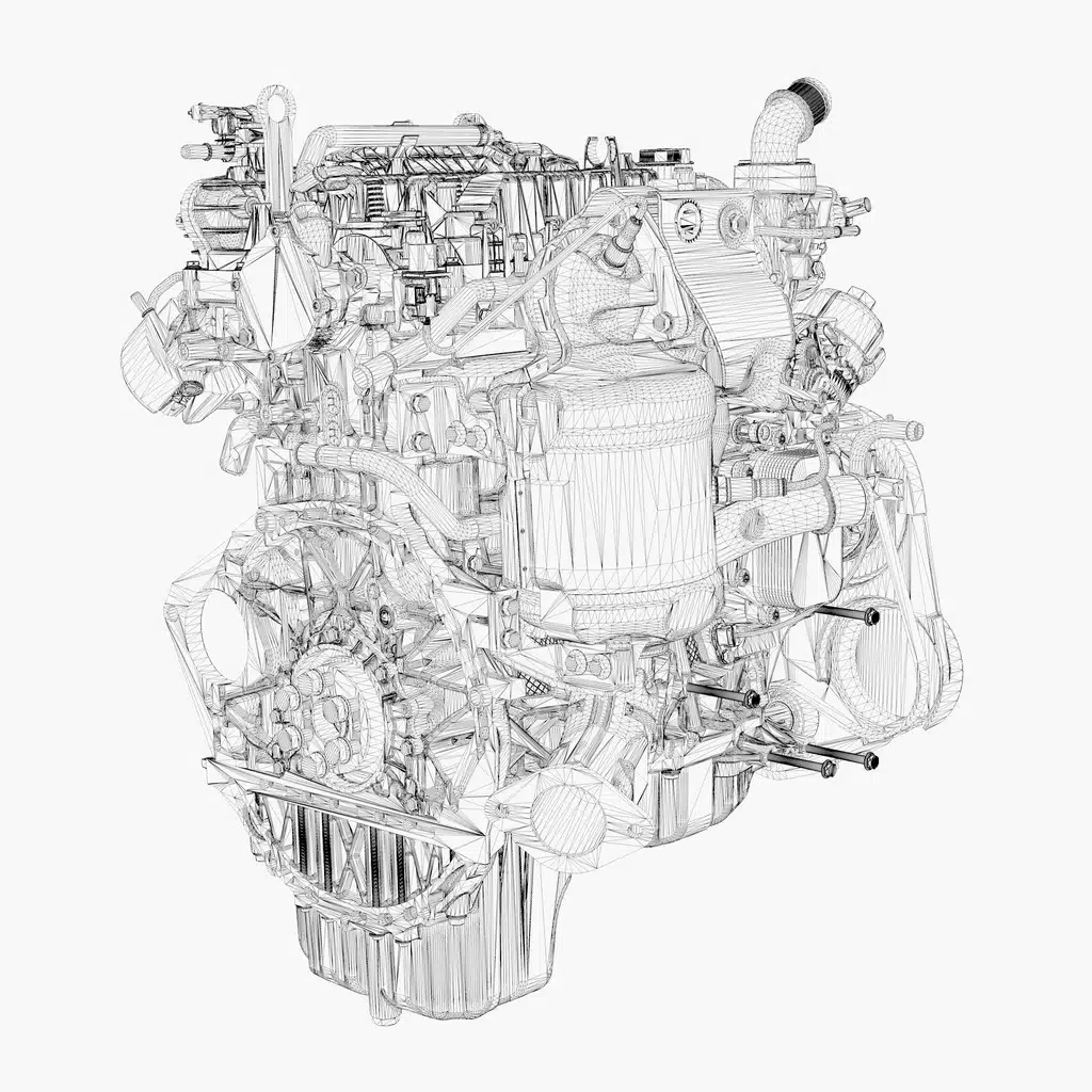 Gasoline Engine 3D Model - Image 11