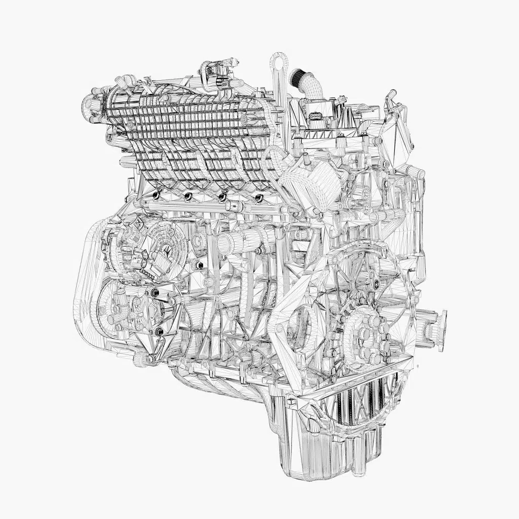 Gasoline Engine 3D Model - Image 13