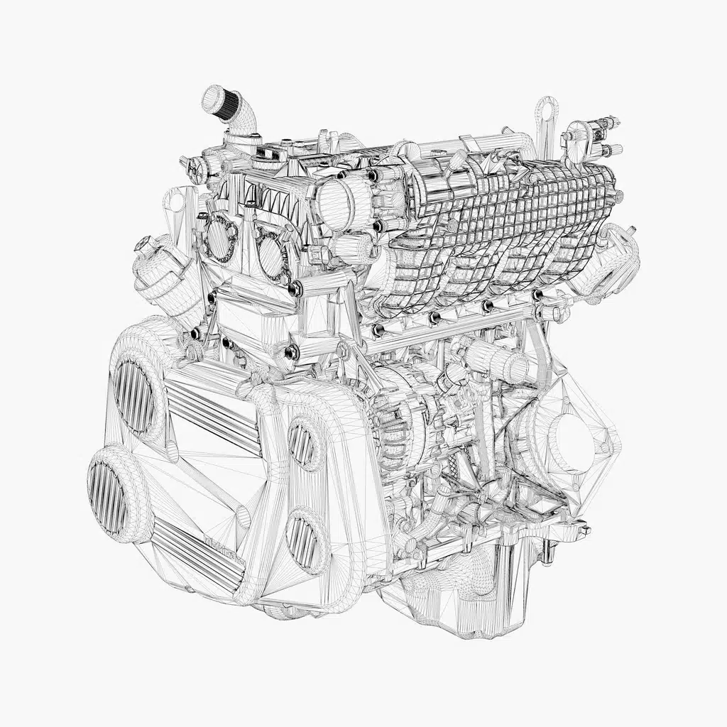 Gasoline Engine 3D Model - Image 14