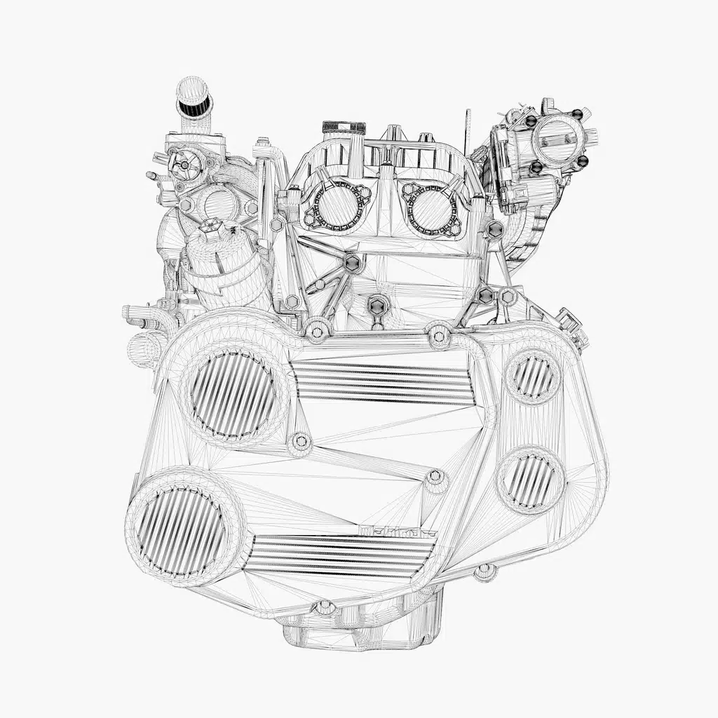 Gasoline Engine 3D Model - Image 15