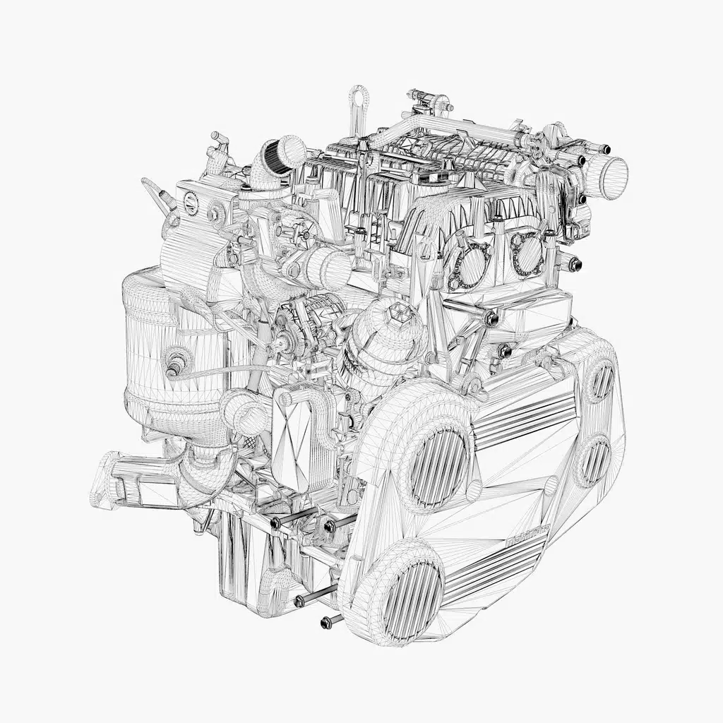 Gasoline Engine 3D Model - Image 16
