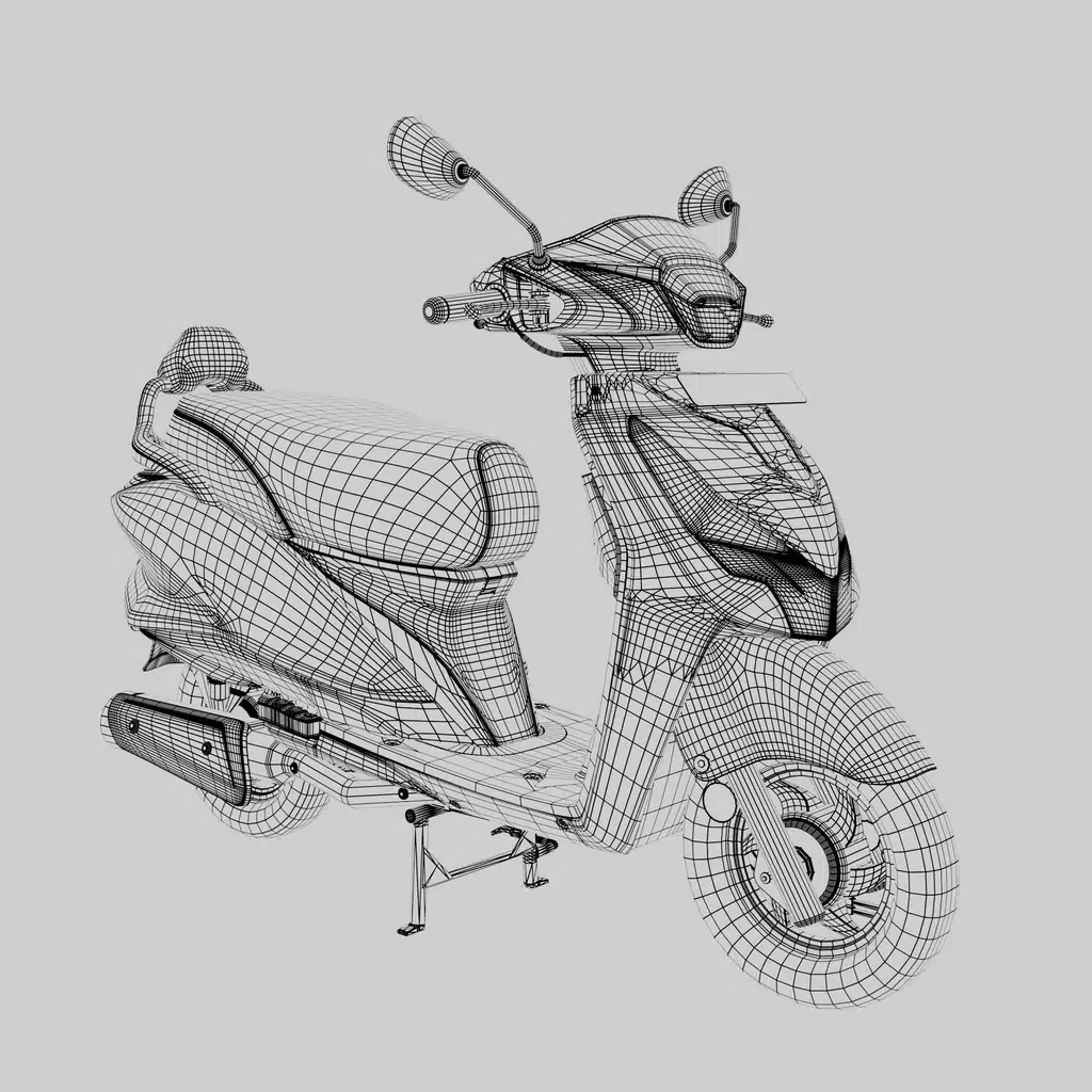 Hero Destini 125 Bike 3D Model - Image 10