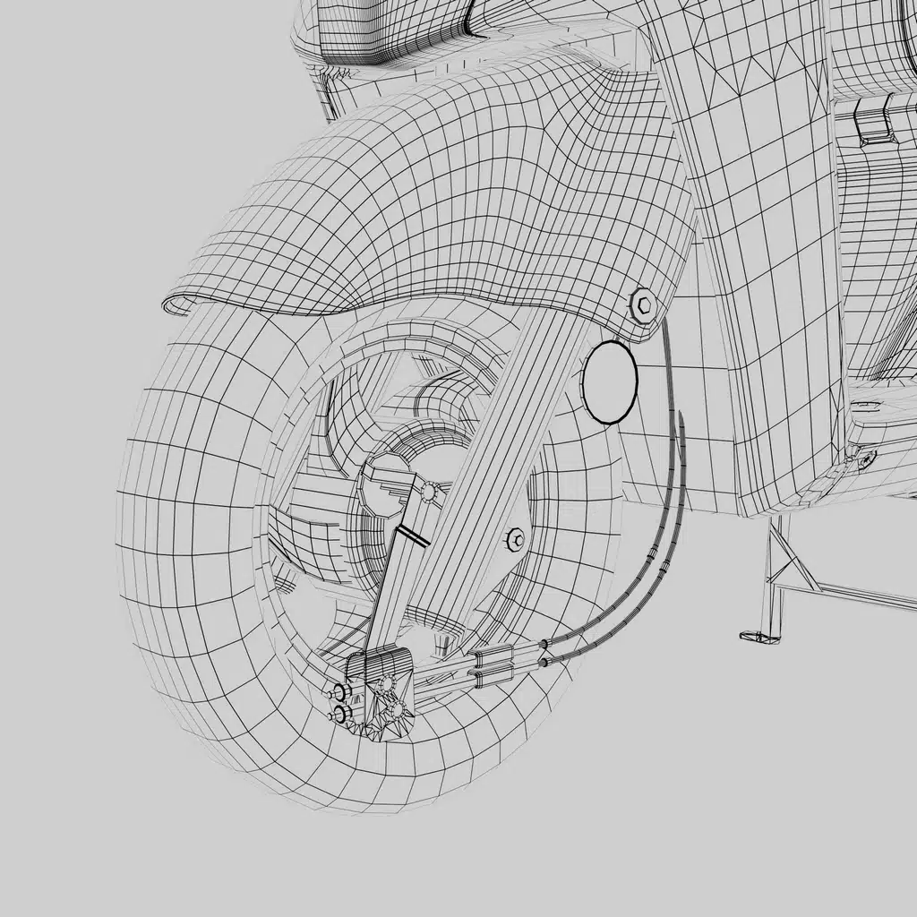 Hero Destini 125 Bike 3D Model - Image 14