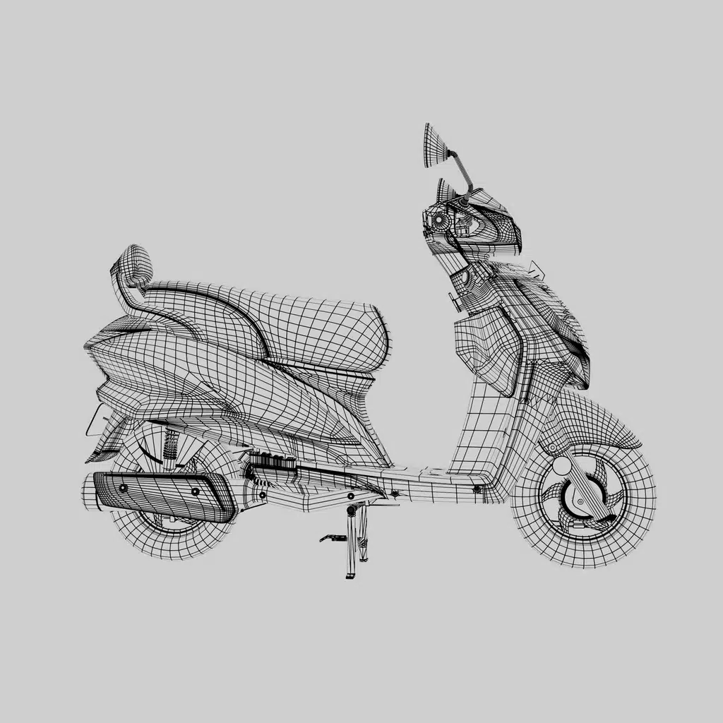 Hero Destini 125 Bike 3D Model - Image 15