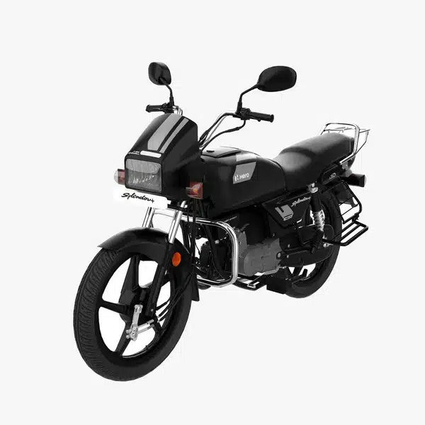 Hero Splendor Bike 3D Model