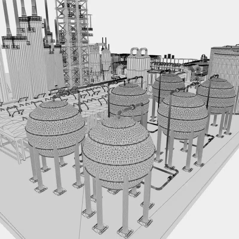 Industrial Water Plant 3D Model Download